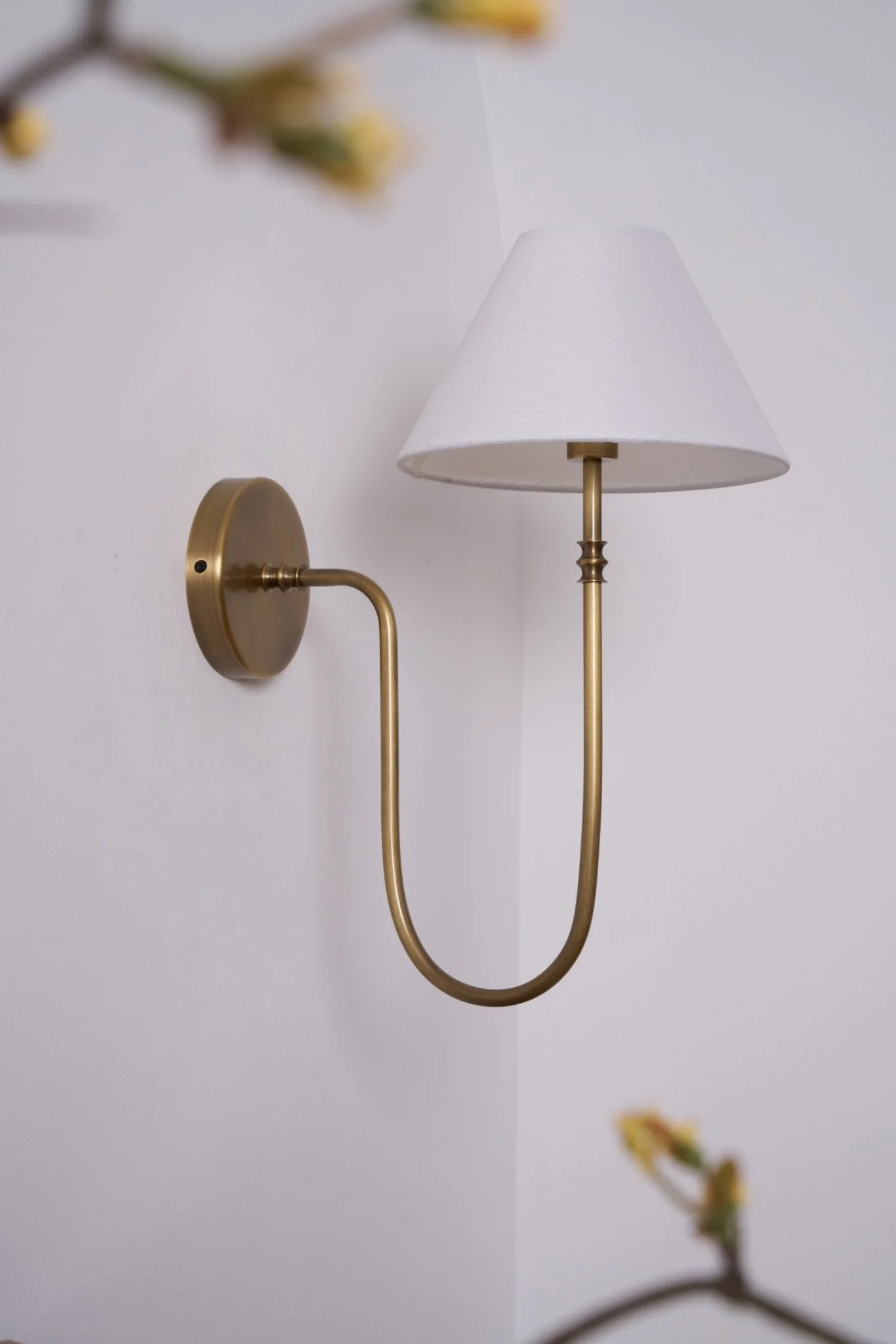 Silvery Vintage Industrial Fabric Wall Light - Image 21