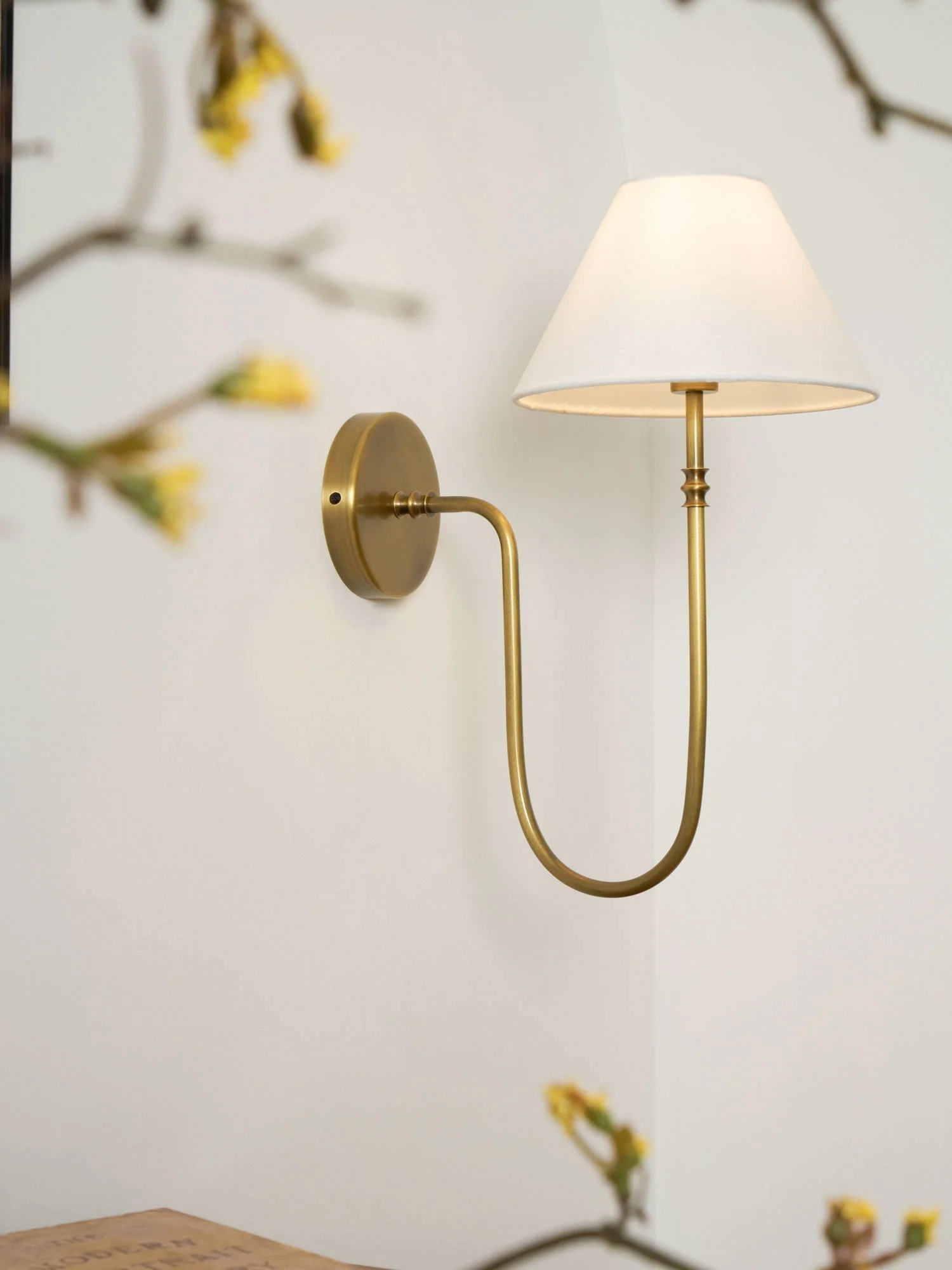 Silvery Vintage Industrial Fabric Wall Light - Image 33