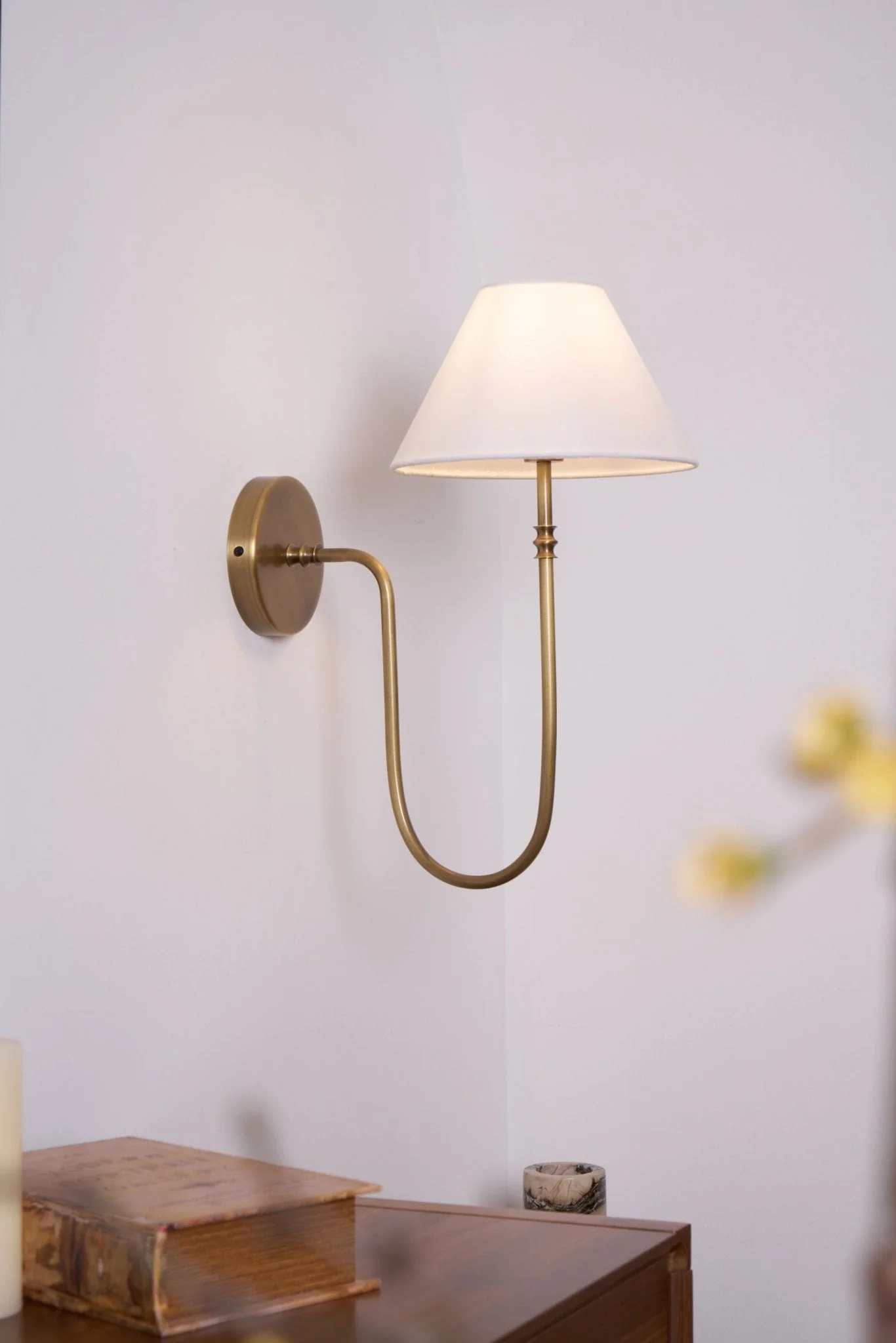 Silvery Vintage Industrial Fabric Wall Light - Image 43