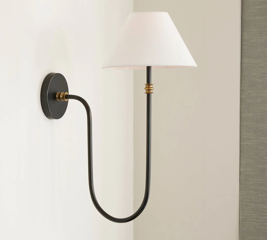 Silvery Vintage Industrial Fabric Wall Light - Image 45