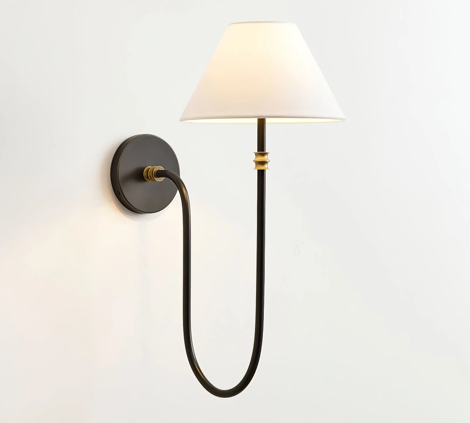 Silvery Vintage Industrial Fabric Wall Light - Image 49