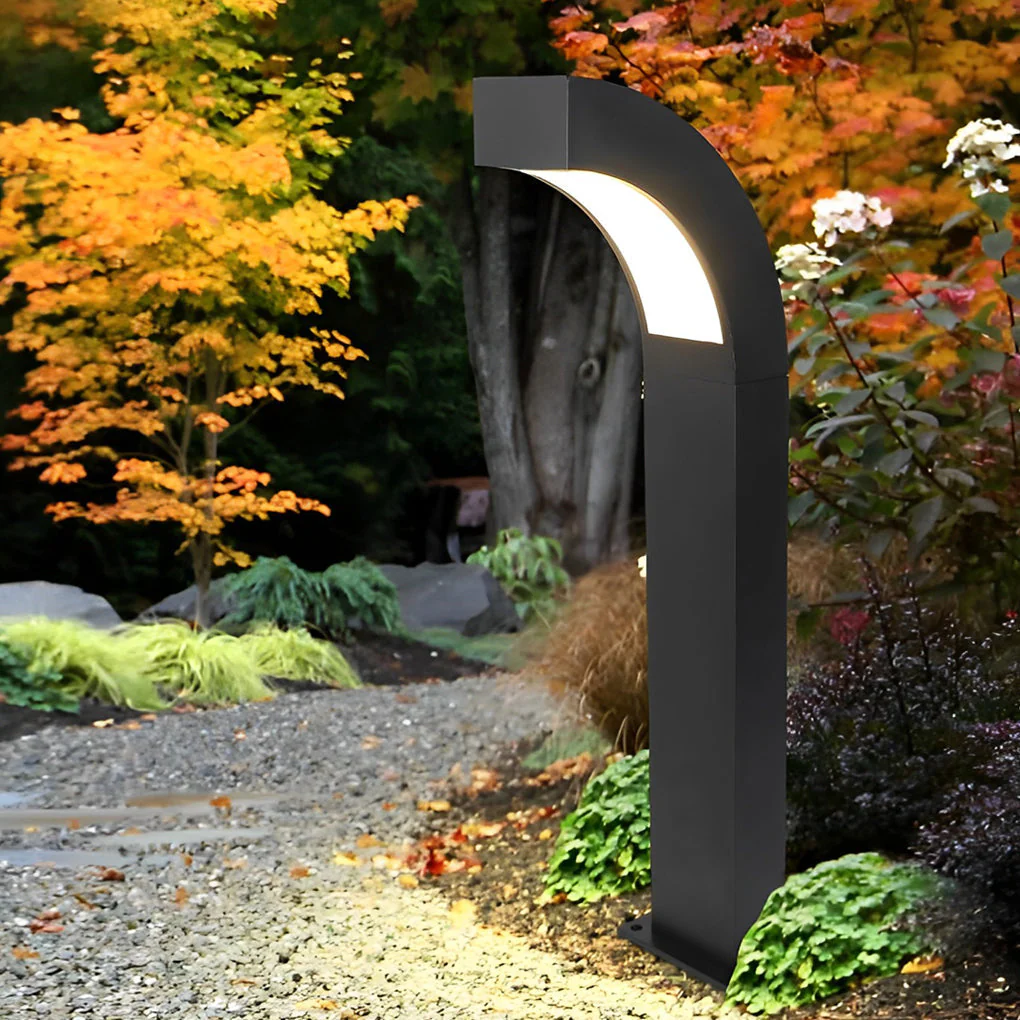 Simone Curved LED Landscape Outdoor Path Light