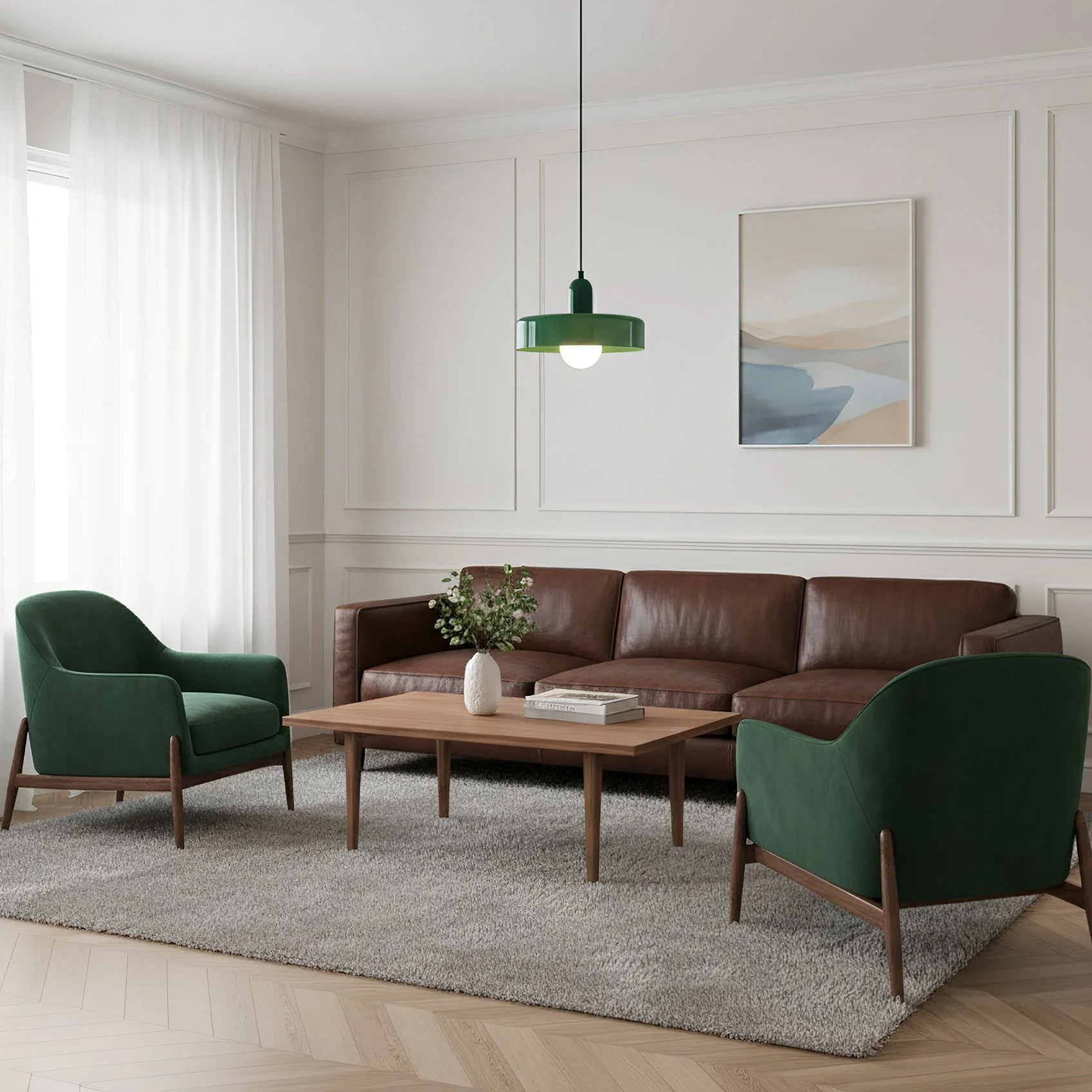 Siyane Modern Glass Pendant Light - Image 8