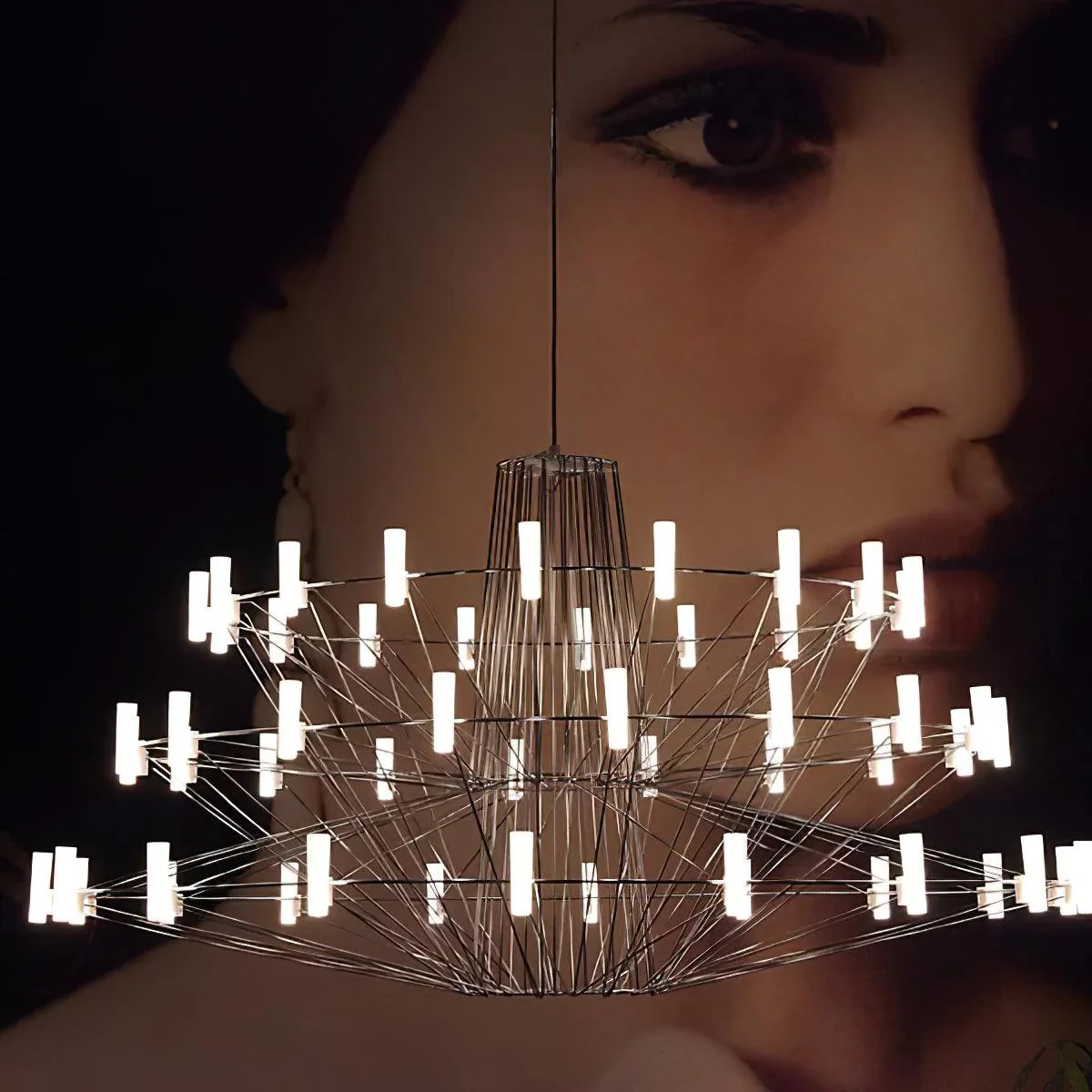 Lustra Chandelier Sky Ballet Stainless Steel Modern - Image 5