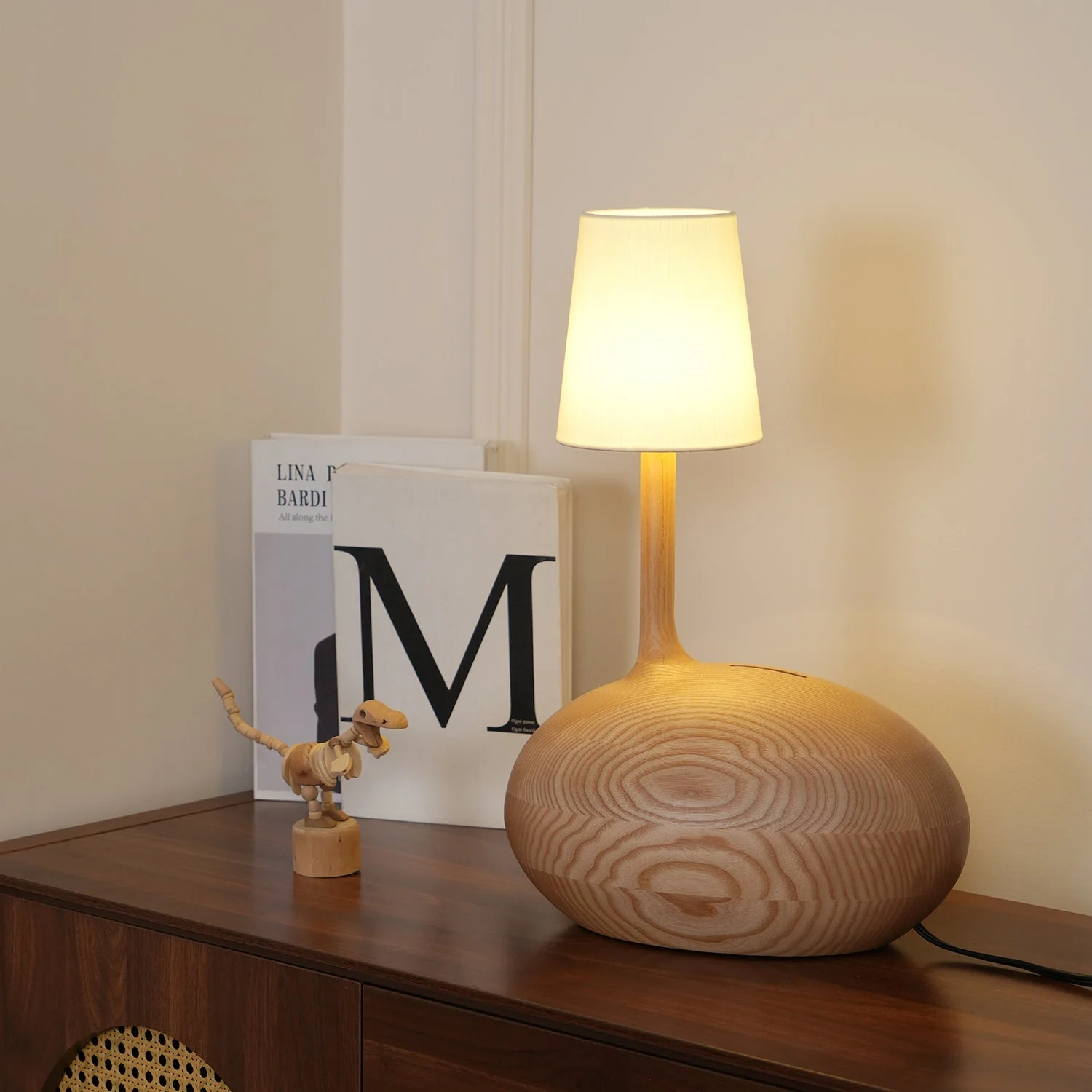 Slow Nature-inspired Wood Table Lamp - Image 9