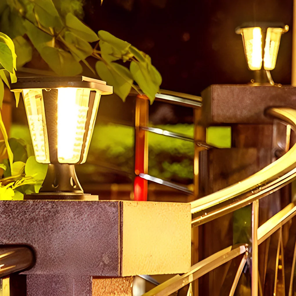 Smll LED Motion Sensor Modern Outdoor Post Caps Lights - Image 4