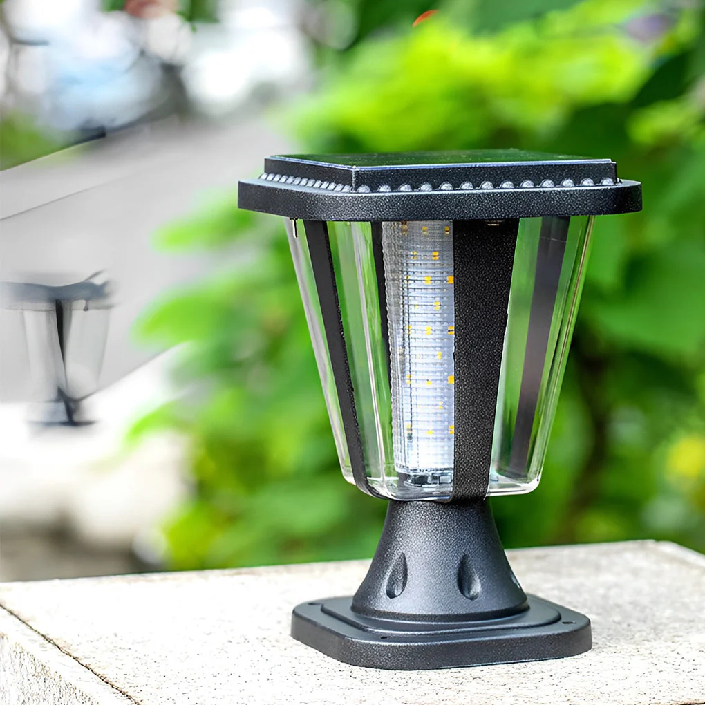 Smll LED Motion Sensor Modern Outdoor Post Caps Lights - Image 5