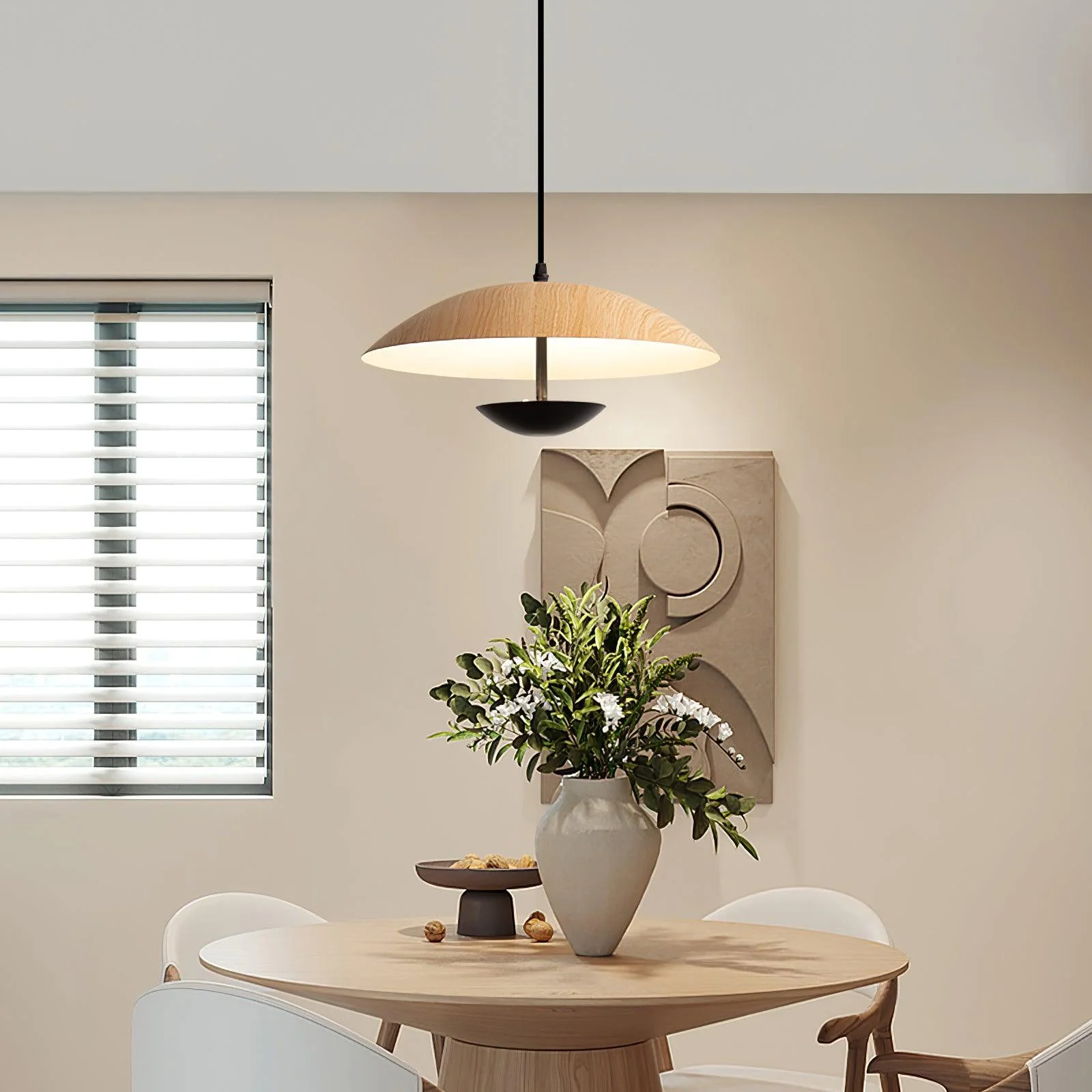 Solace Modern Frisbee Pendant Lamp - Image 13