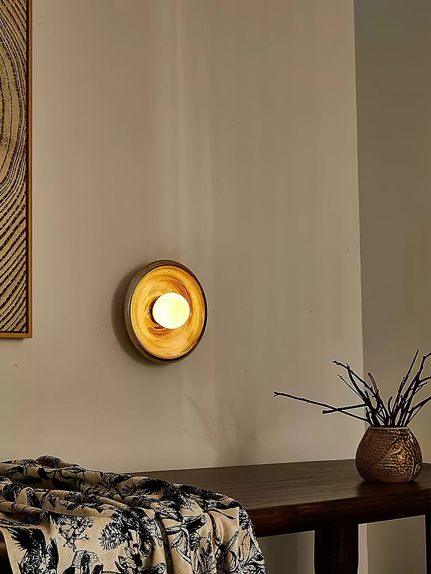 Solace Rustic Marble Wall Lamp - Image 12