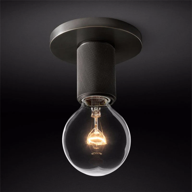 Solara Ceiling Lamp Cone Glass Brass Minimalist Industrial - Image 18