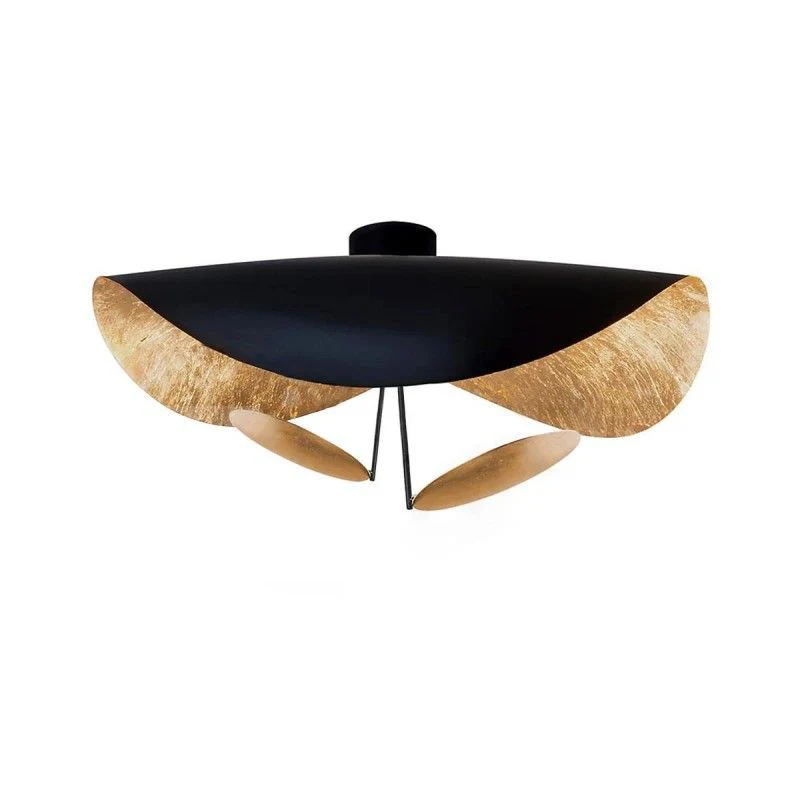 Solara Ceiling Lamp Curved Shade and Gold Interior - Image 19