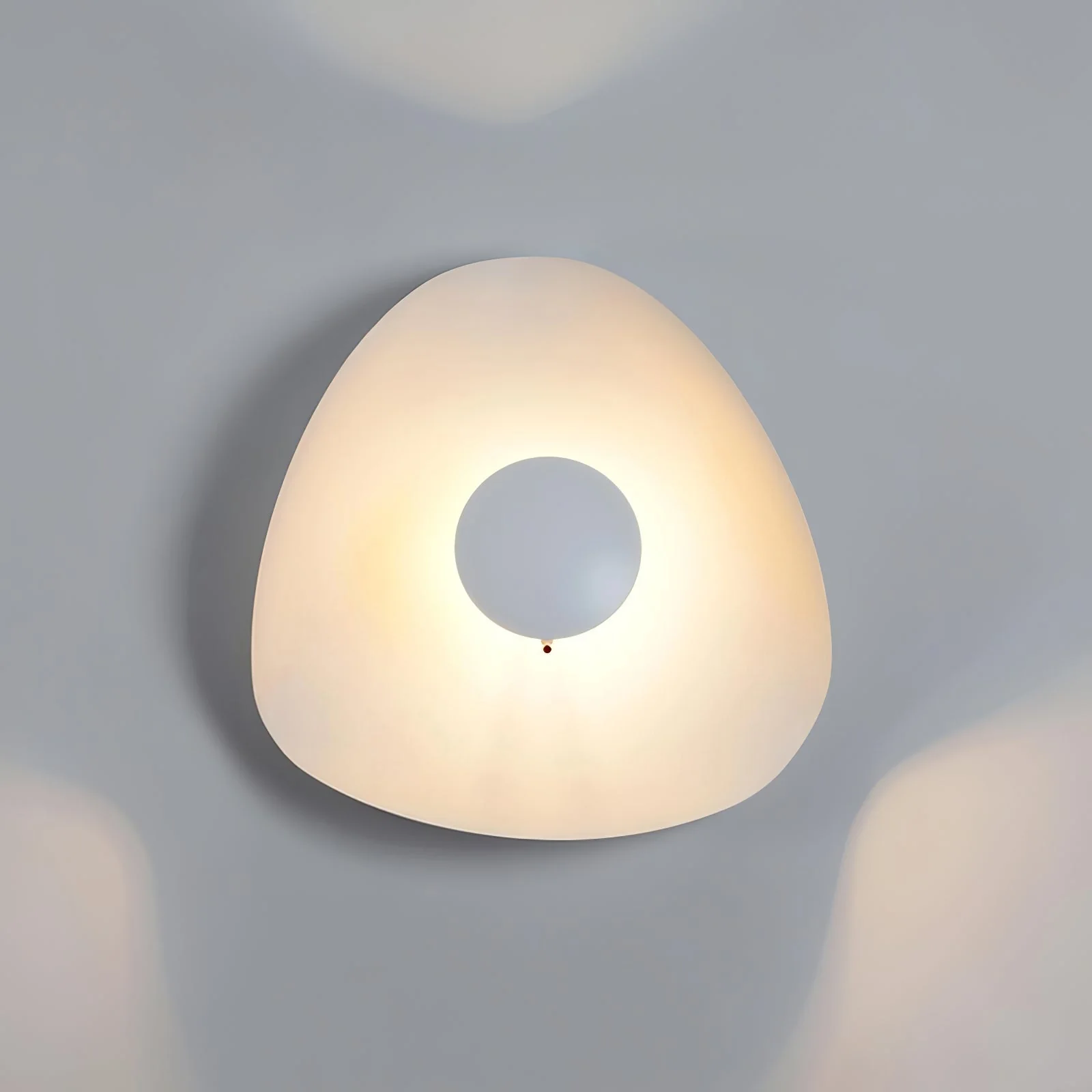 Solara Ceiling Lamp Curved Shade and Gold Interior - Image 36