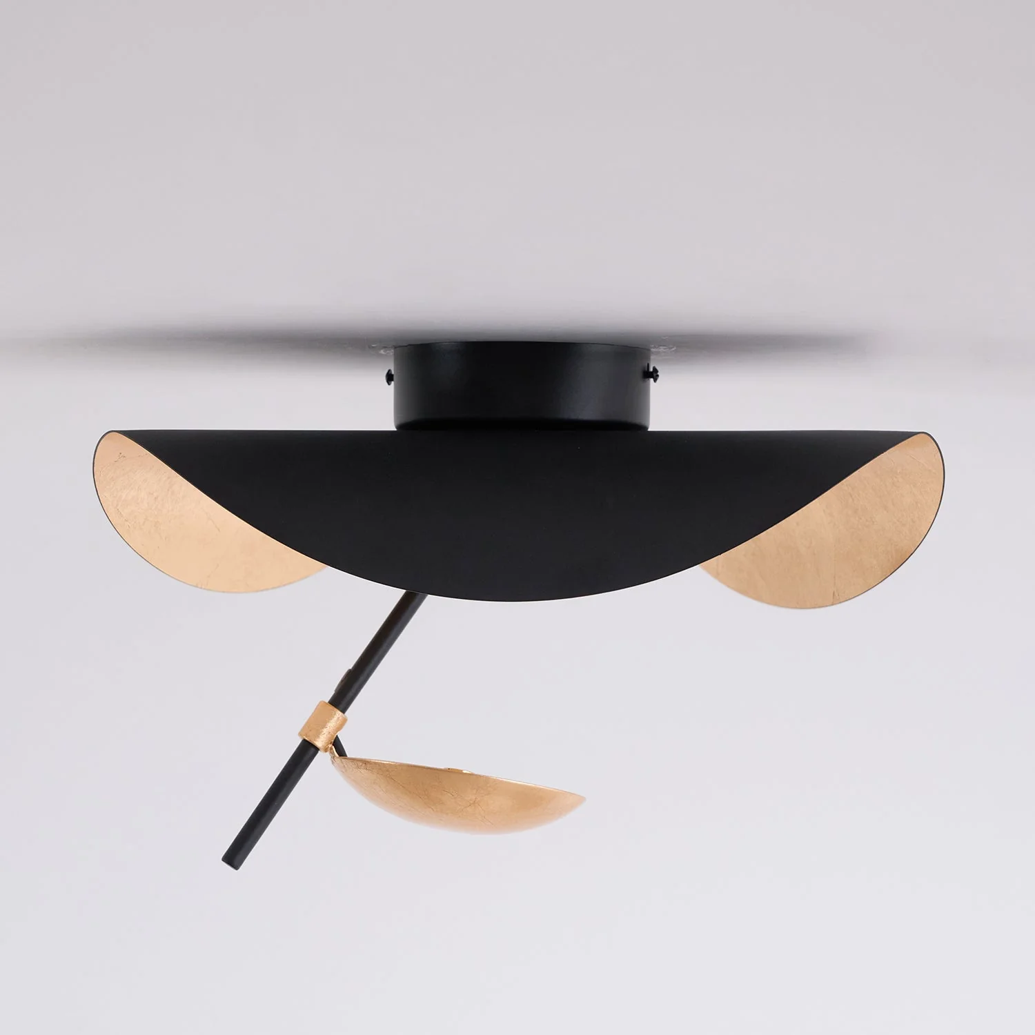 Solara Ceiling Lamp Curved Shade and Gold Interior - Image 60