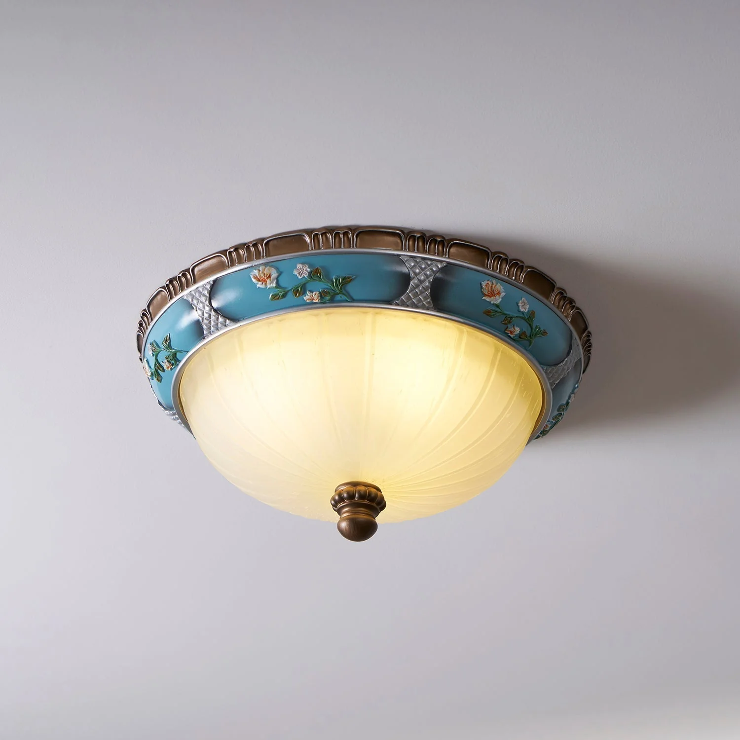 Solara Ceiling Lamp Floral Recessed Vintage - Image 15
