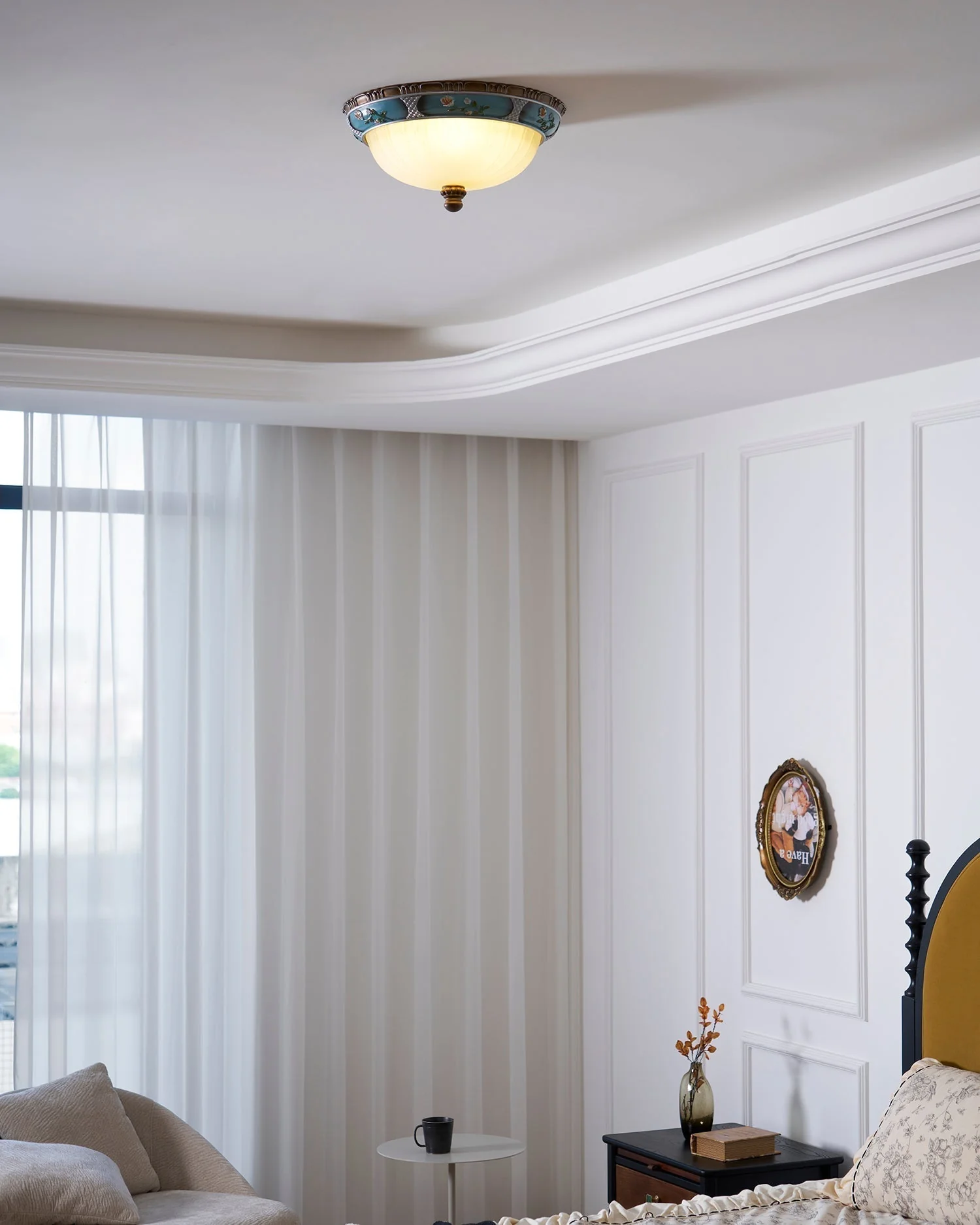 Solara Ceiling Lamp Floral Recessed Vintage - Image 20