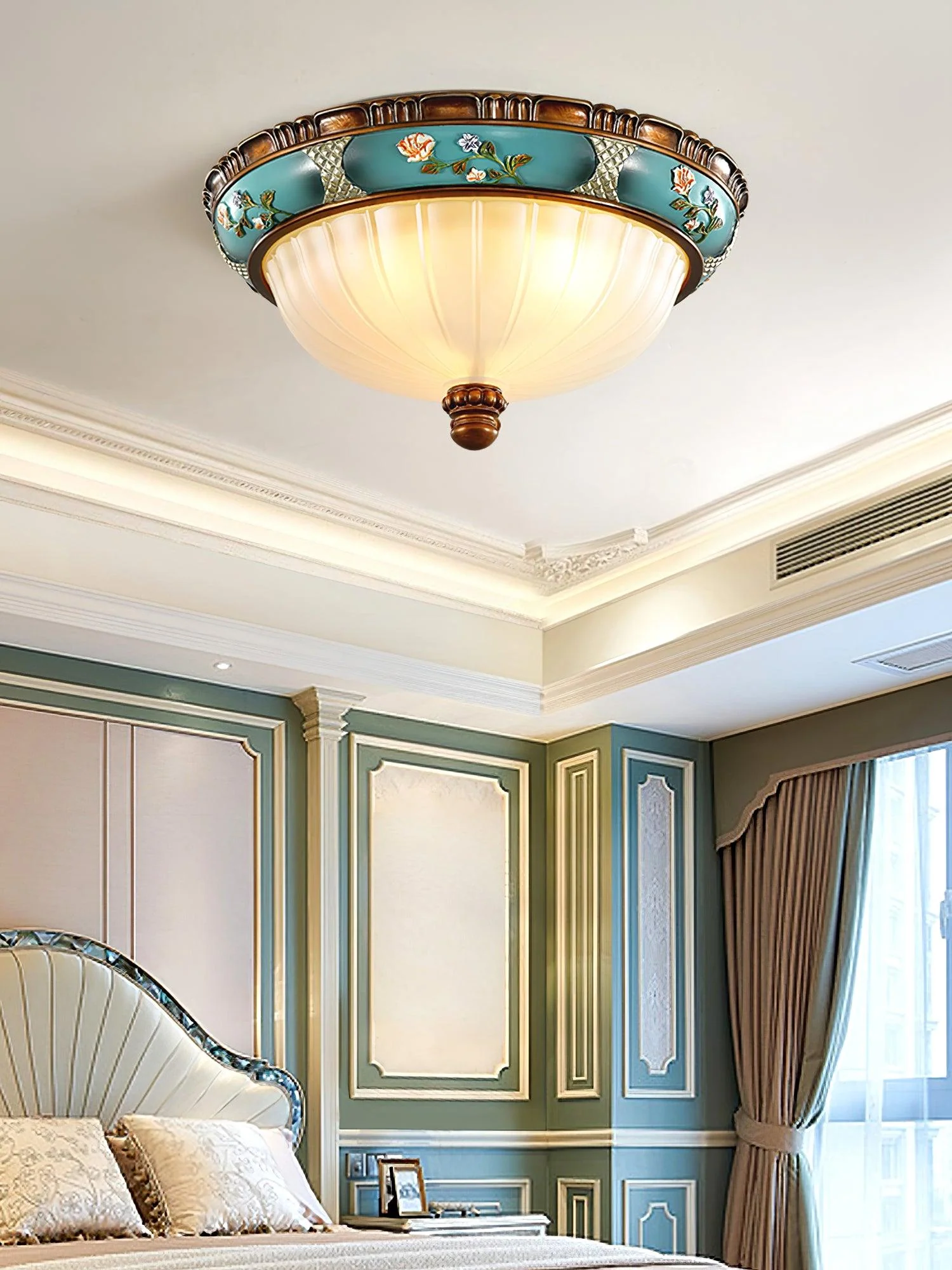 Solara Ceiling Lamp Floral Recessed Vintage - Image 24