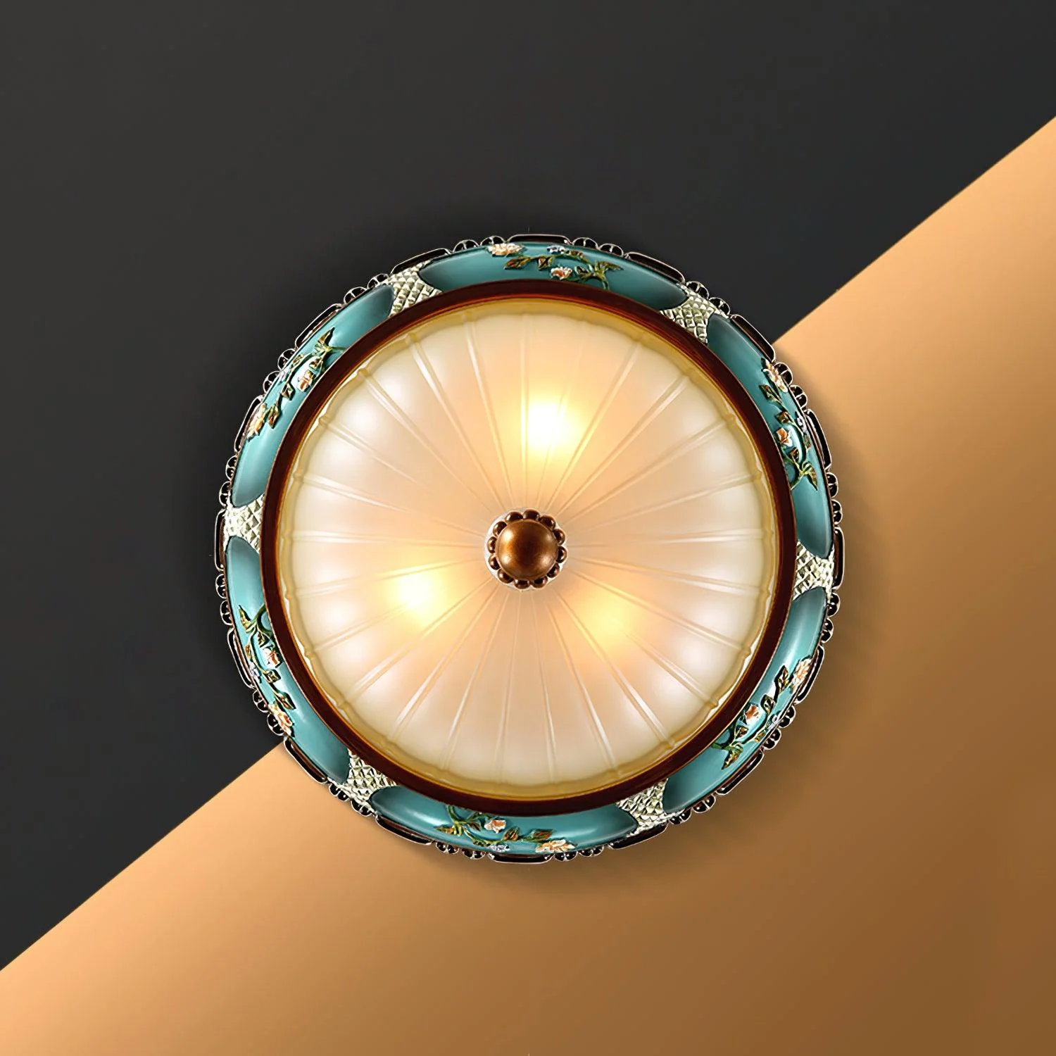 Solara Ceiling Lamp Floral Recessed Vintage - Image 33
