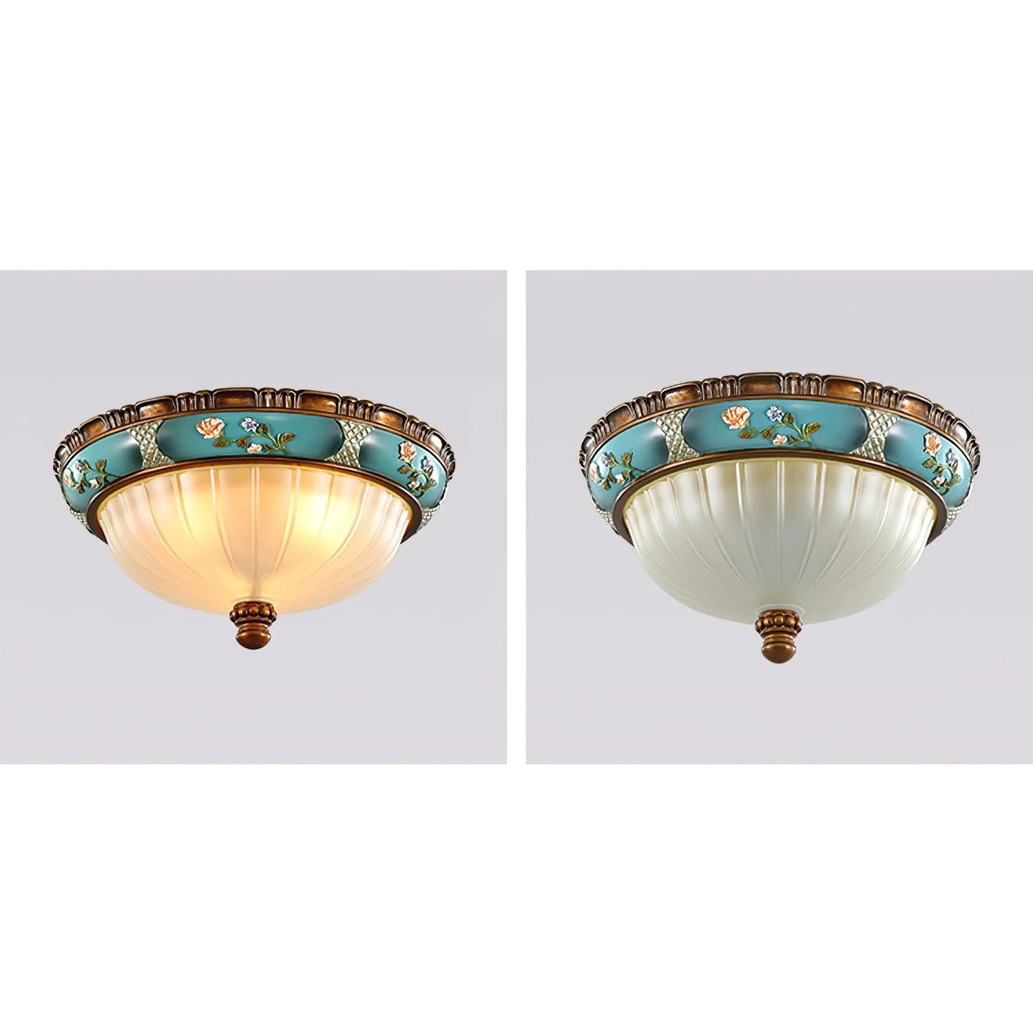 Solara Ceiling Lamp Floral Recessed Vintage - Image 35