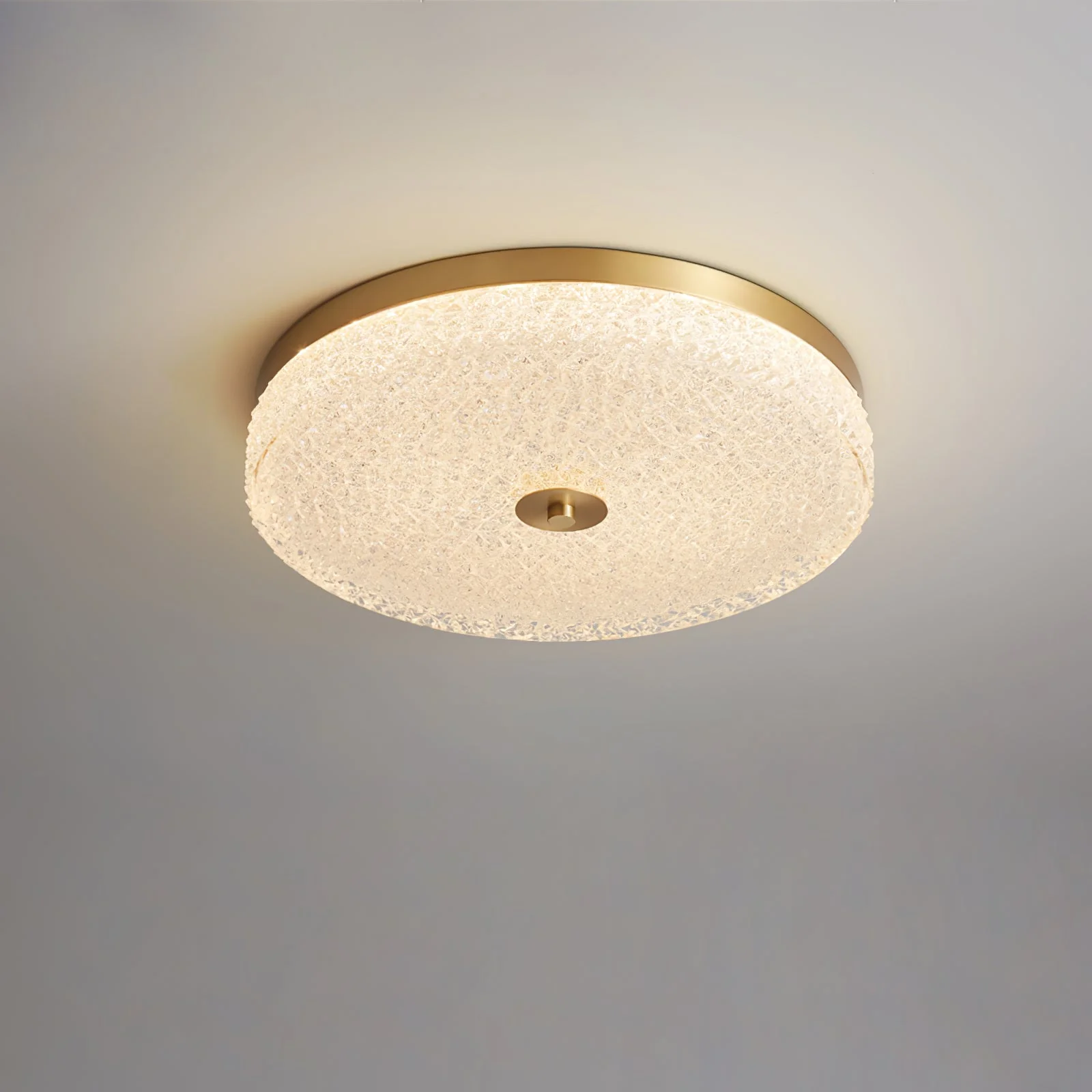 Solara Ceiling Lamp Frosted Glass Textured Minimalist Elegant - Image 11