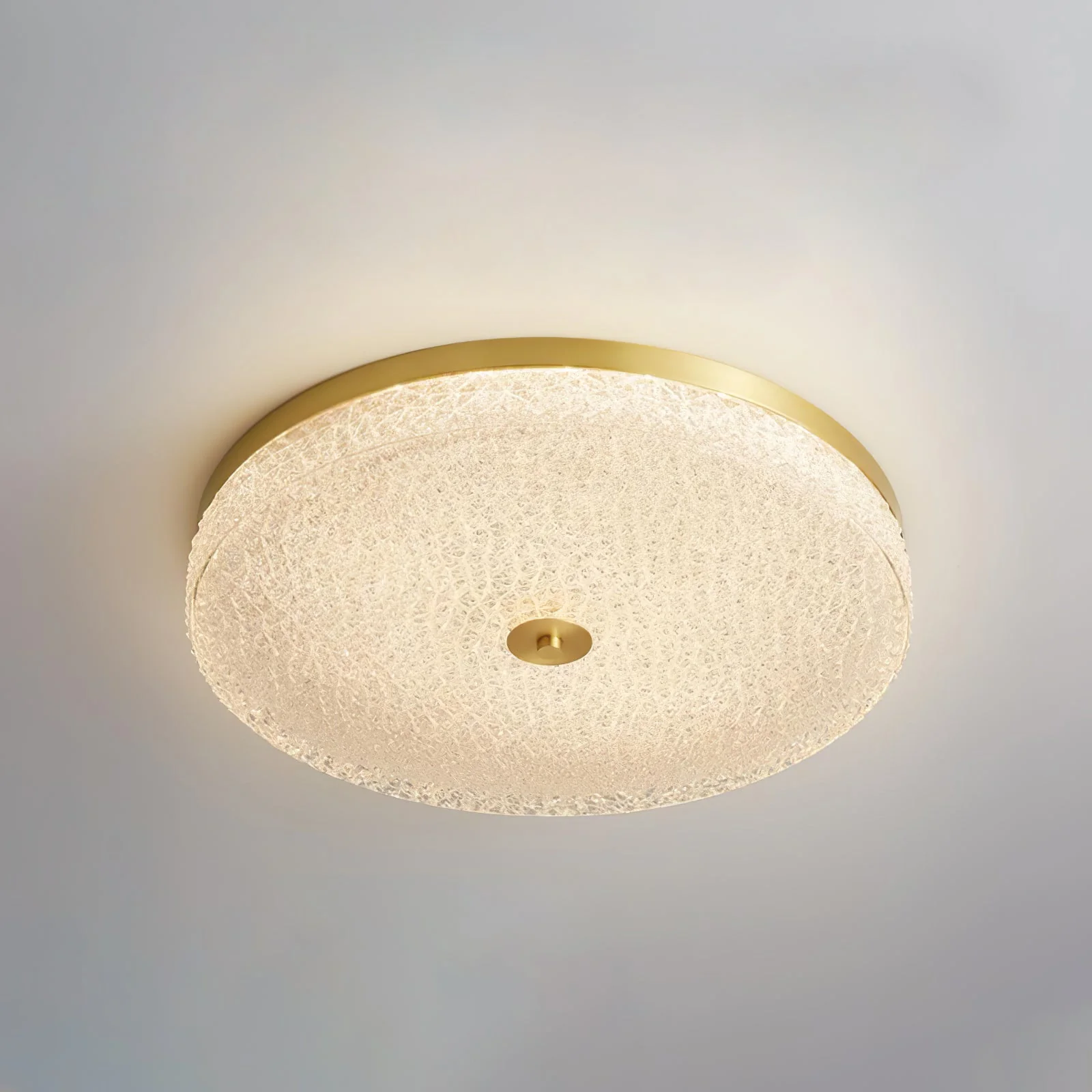 Solara Ceiling Lamp Frosted Glass Textured Minimalist Elegant - Image 23