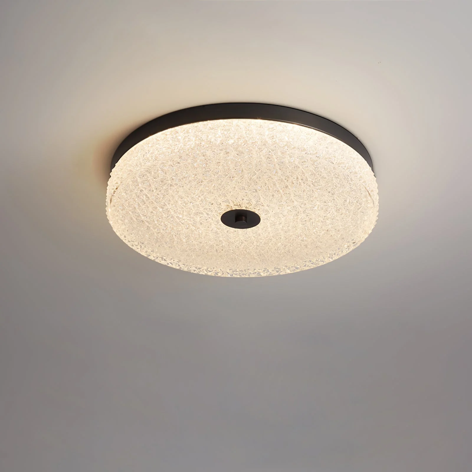 Solara Ceiling Lamp Frosted Glass Textured Minimalist Elegant - Image 25