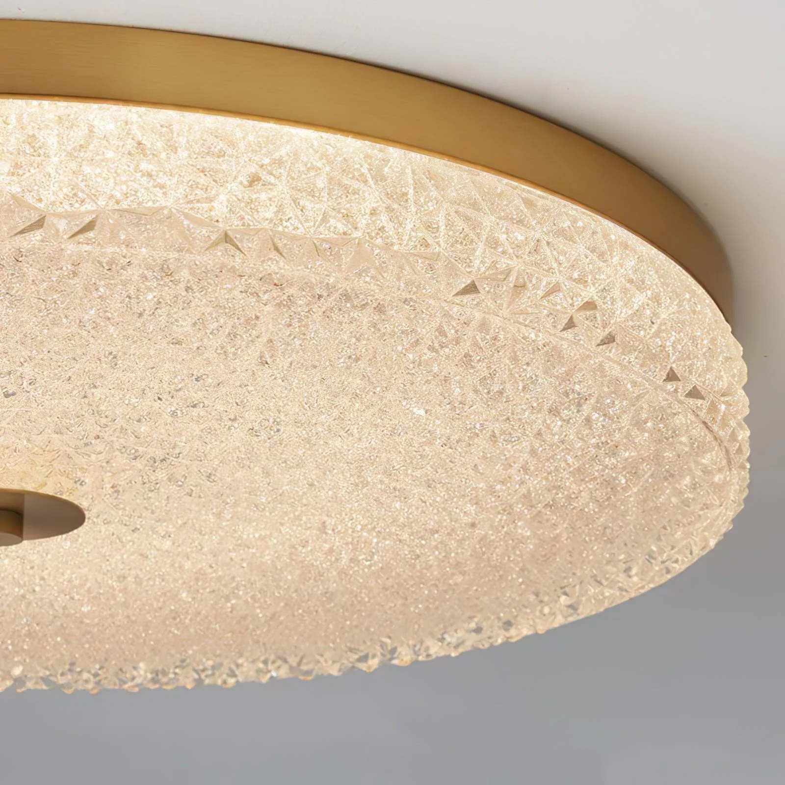 Solara Ceiling Lamp Frosted Glass Textured Minimalist Elegant - Image 5