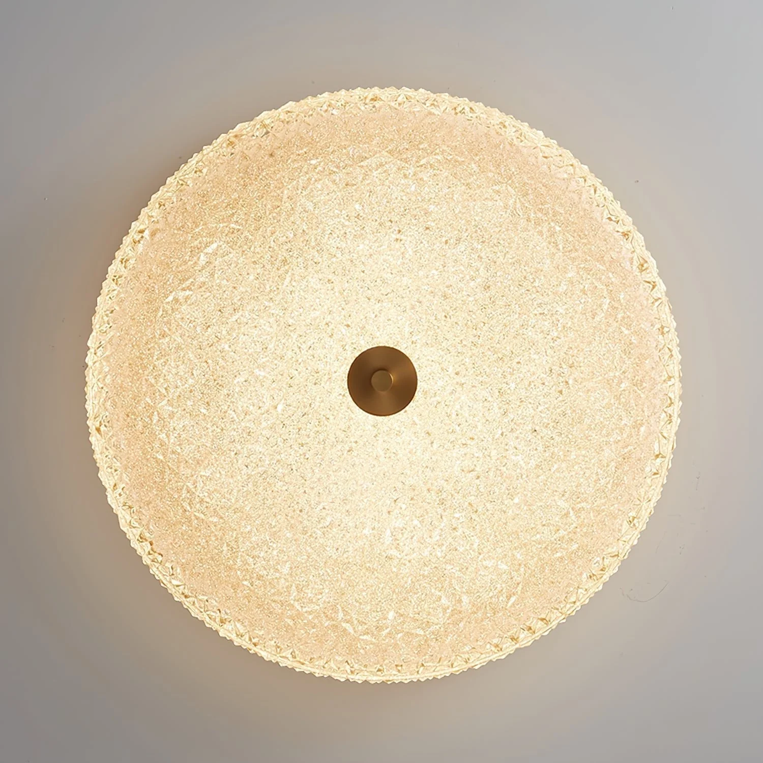 Solara Ceiling Lamp Frosted Glass Textured Minimalist Elegant - Image 6