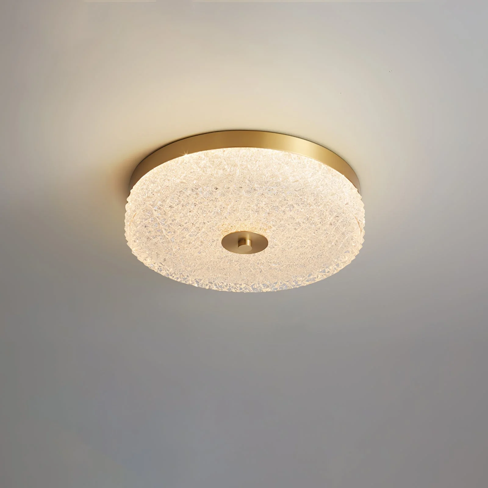 Solara Ceiling Lamp Frosted Glass Textured Minimalist Elegant - Image 9
