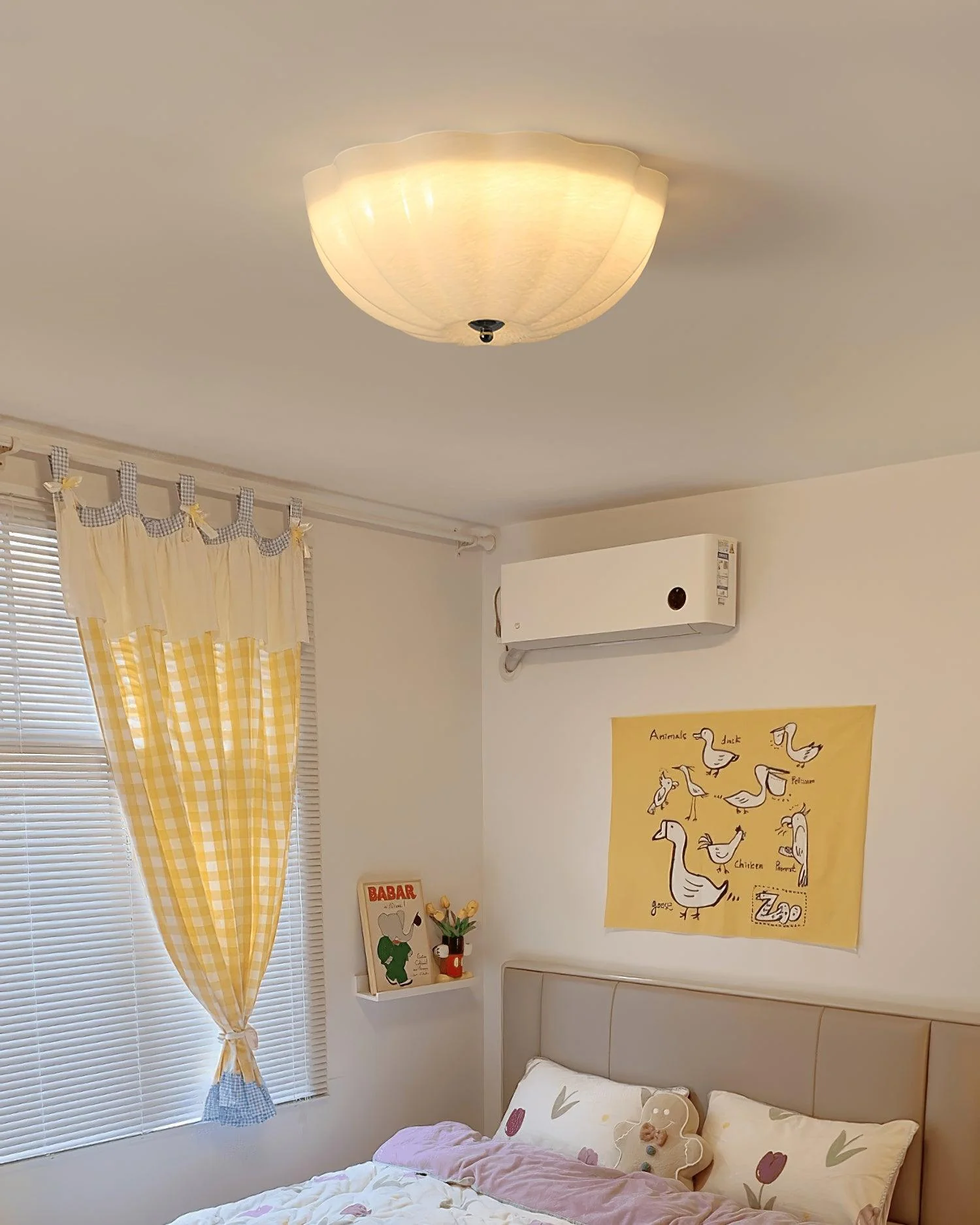 Solara Ceiling Lamp Glass Jelly Opalescent Bedroom - Image 13
