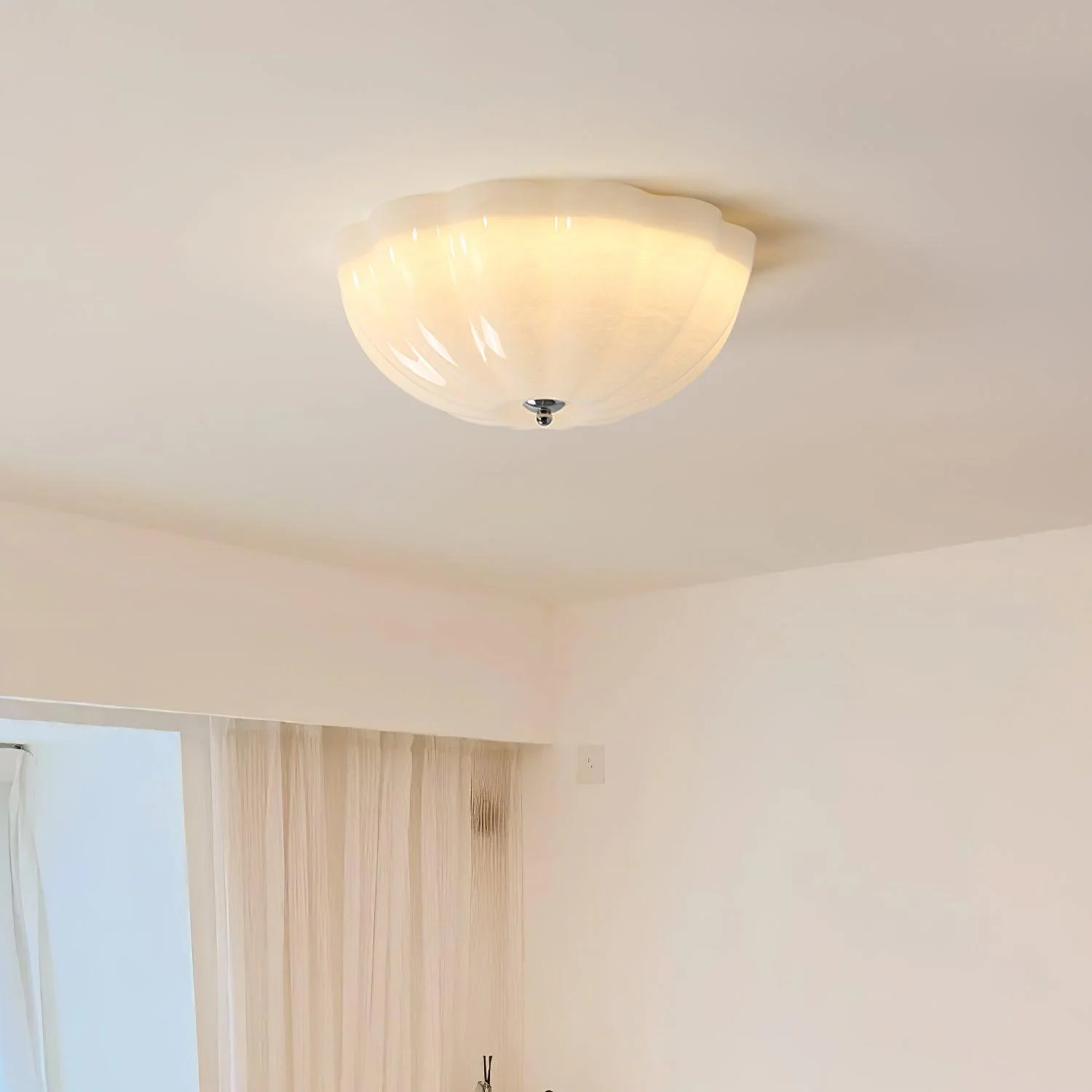 Solara Ceiling Lamp Glass Jelly Opalescent Bedroom - Image 15