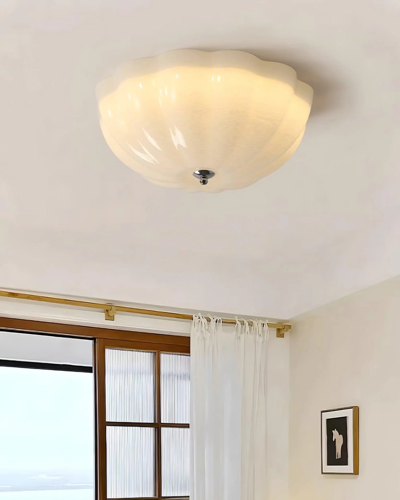 Solara Ceiling Lamp Glass Jelly Opalescent Bedroom - Image 19
