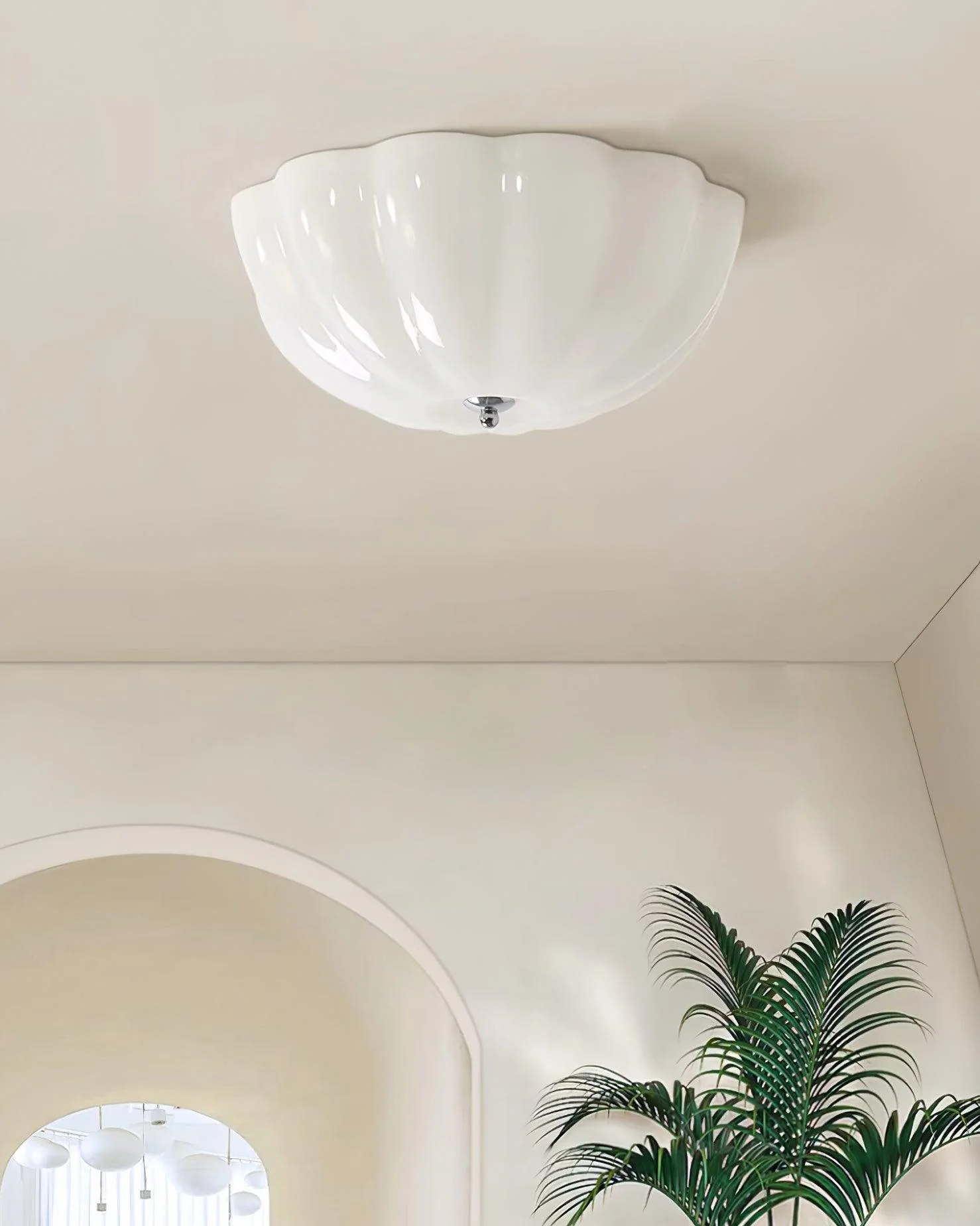 Solara Ceiling Lamp Glass Jelly Opalescent Bedroom - Image 3