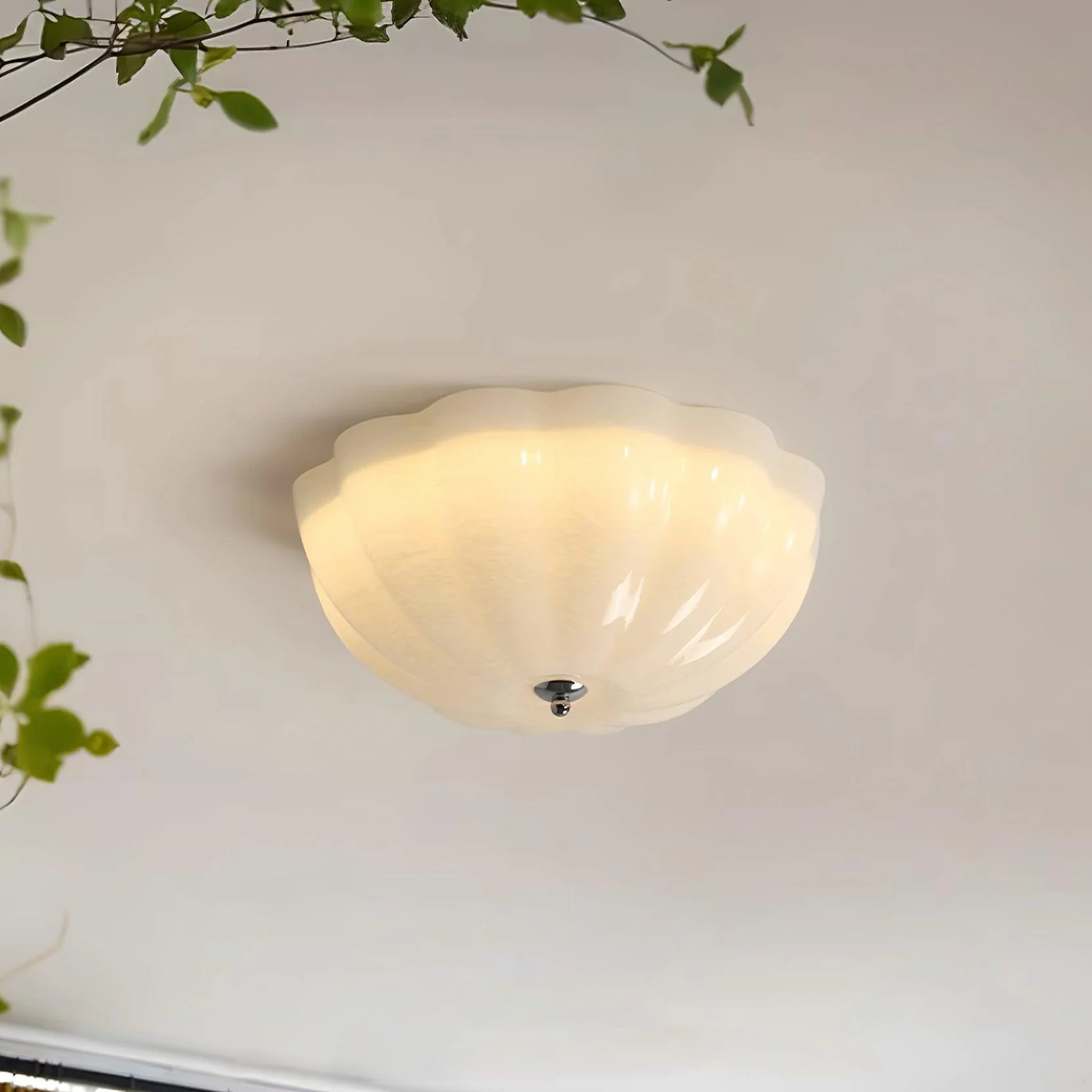 Solara Ceiling Lamp Glass Jelly Opalescent Bedroom - Image 4
