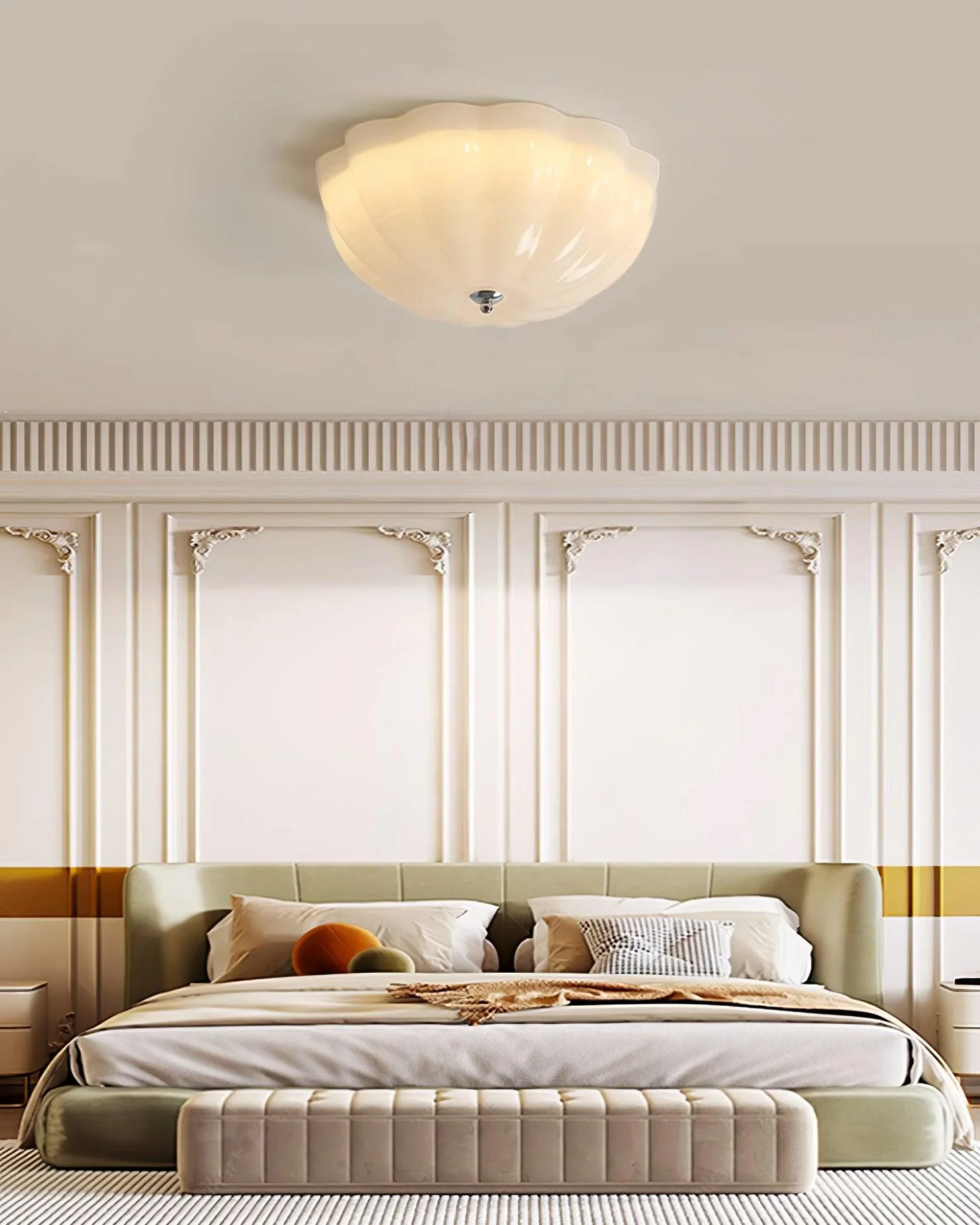 Solara Ceiling Lamp Glass Jelly Opalescent Bedroom - Image 7