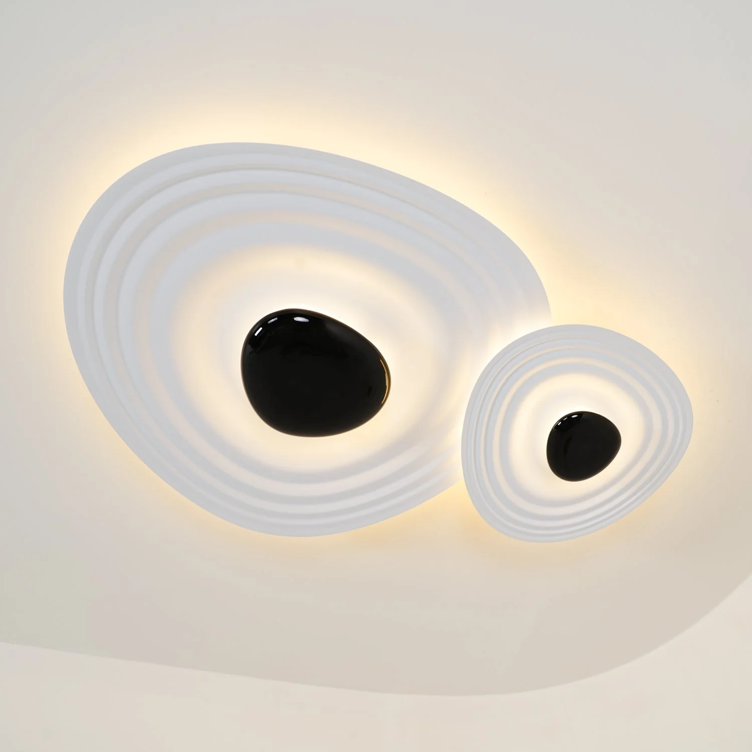Solara Ceiling Lamp Ripple Ring Modern Sculptural - Image 11