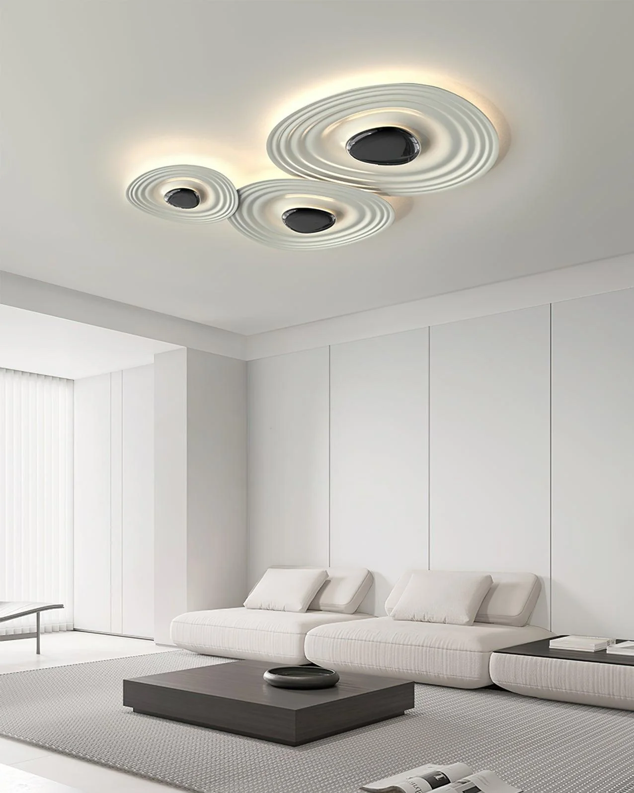 Solara Ceiling Lamp Ripple Ring Modern Sculptural - Image 20