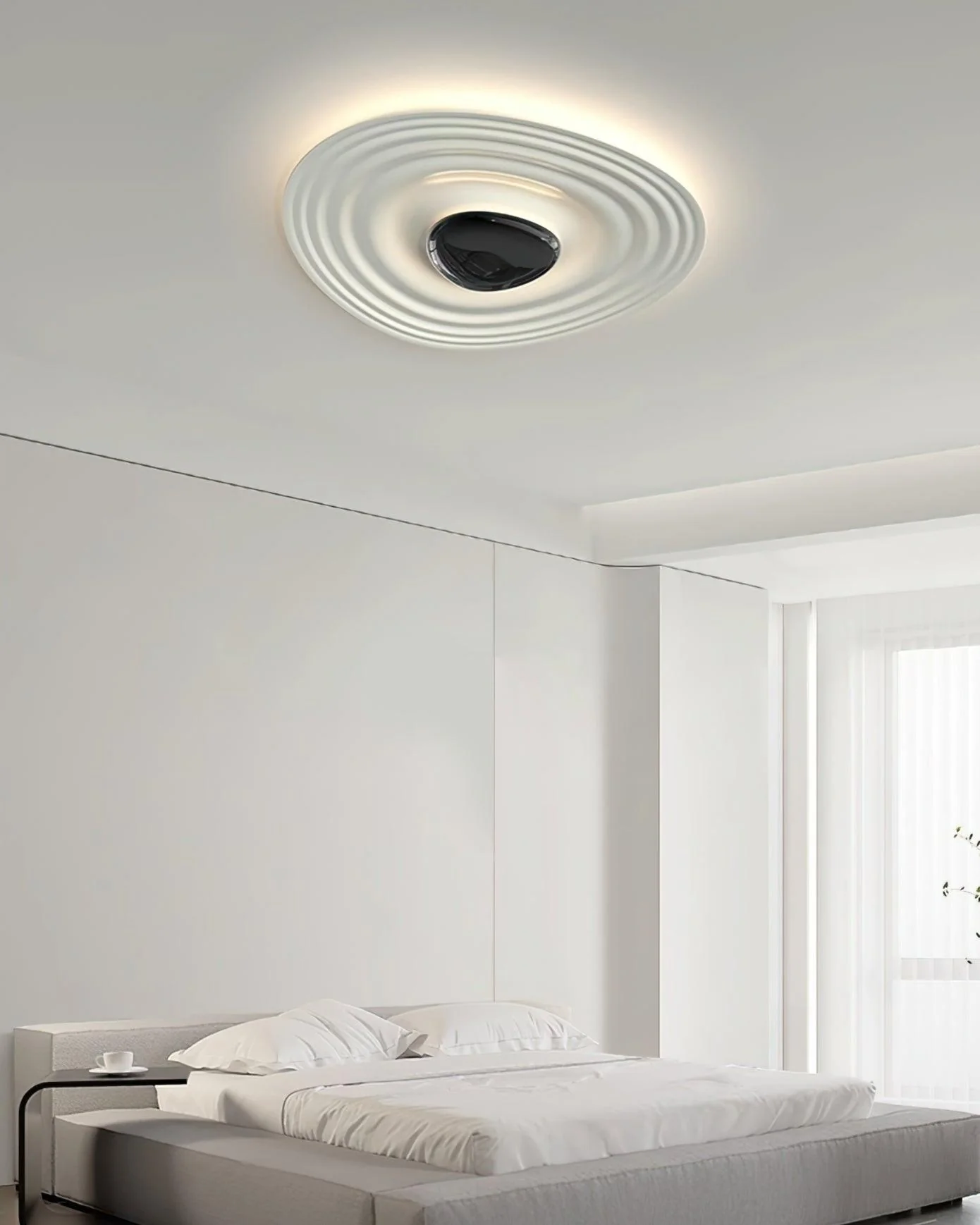 Solara Ceiling Lamp Ripple Ring Modern Sculptural - Image 21