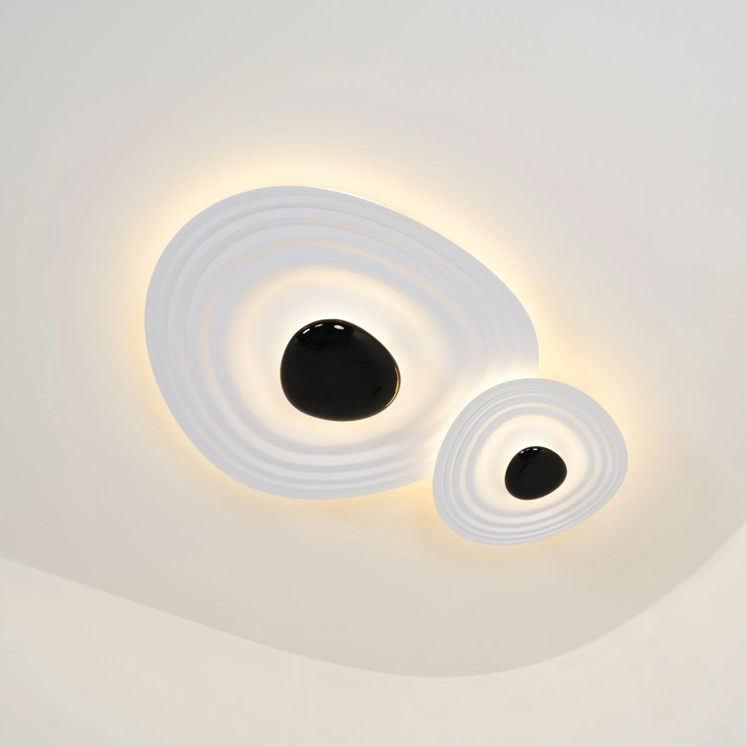 Solara Ceiling Lamp Ripple Ring Modern Sculptural - Image 7