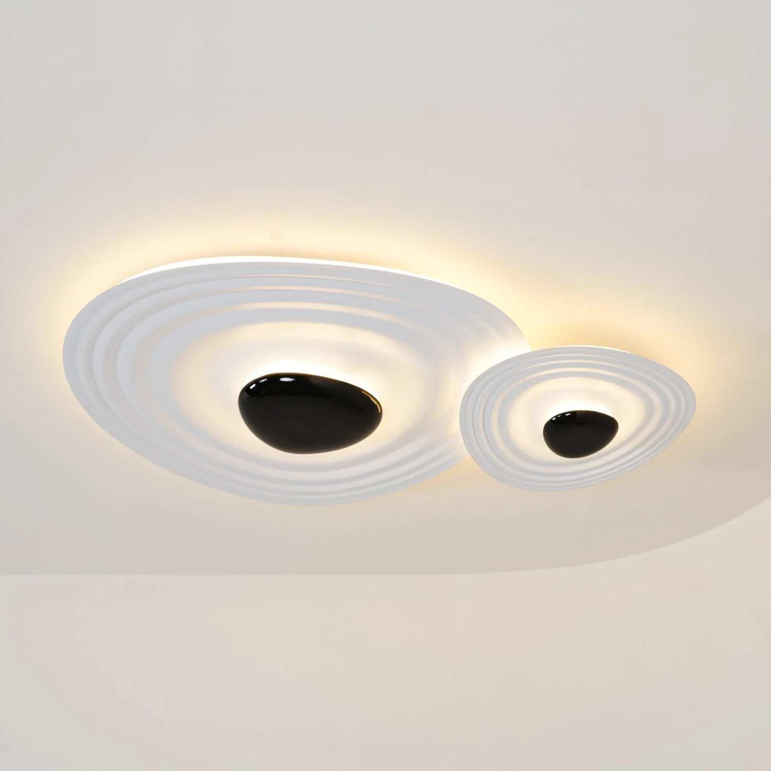 Solara Ceiling Lamp Ripple Ring Modern Sculptural - Image 9