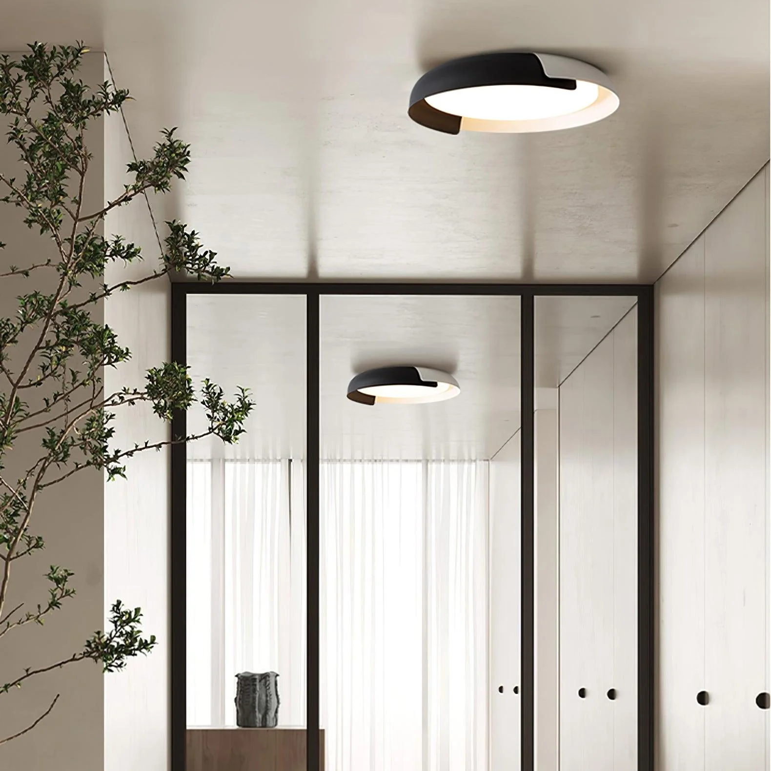 Solara Ceiling Lamp Round Wood Soft Minimalist - Image 28