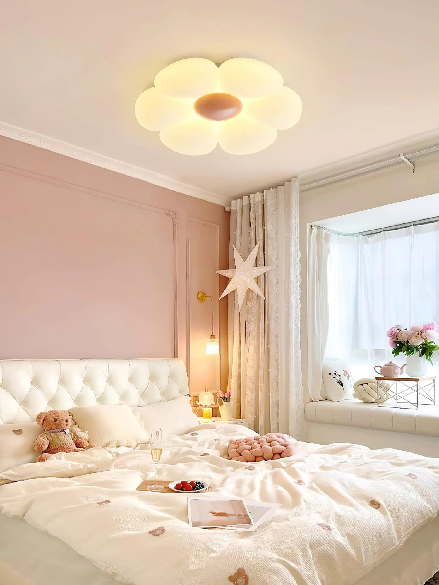 Solara Ceiling Lamp Six-Leaf Flower for Kids Room - Image 13