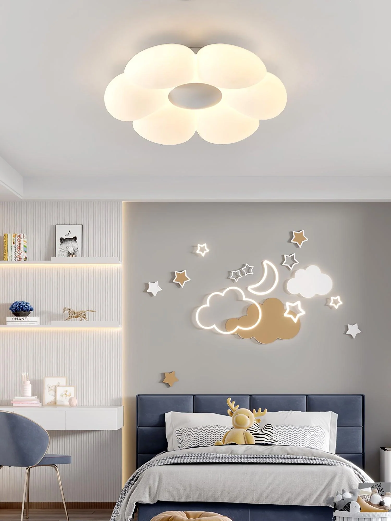 Solara Ceiling Lamp Six-Leaf Flower for Kids Room - Image 3
