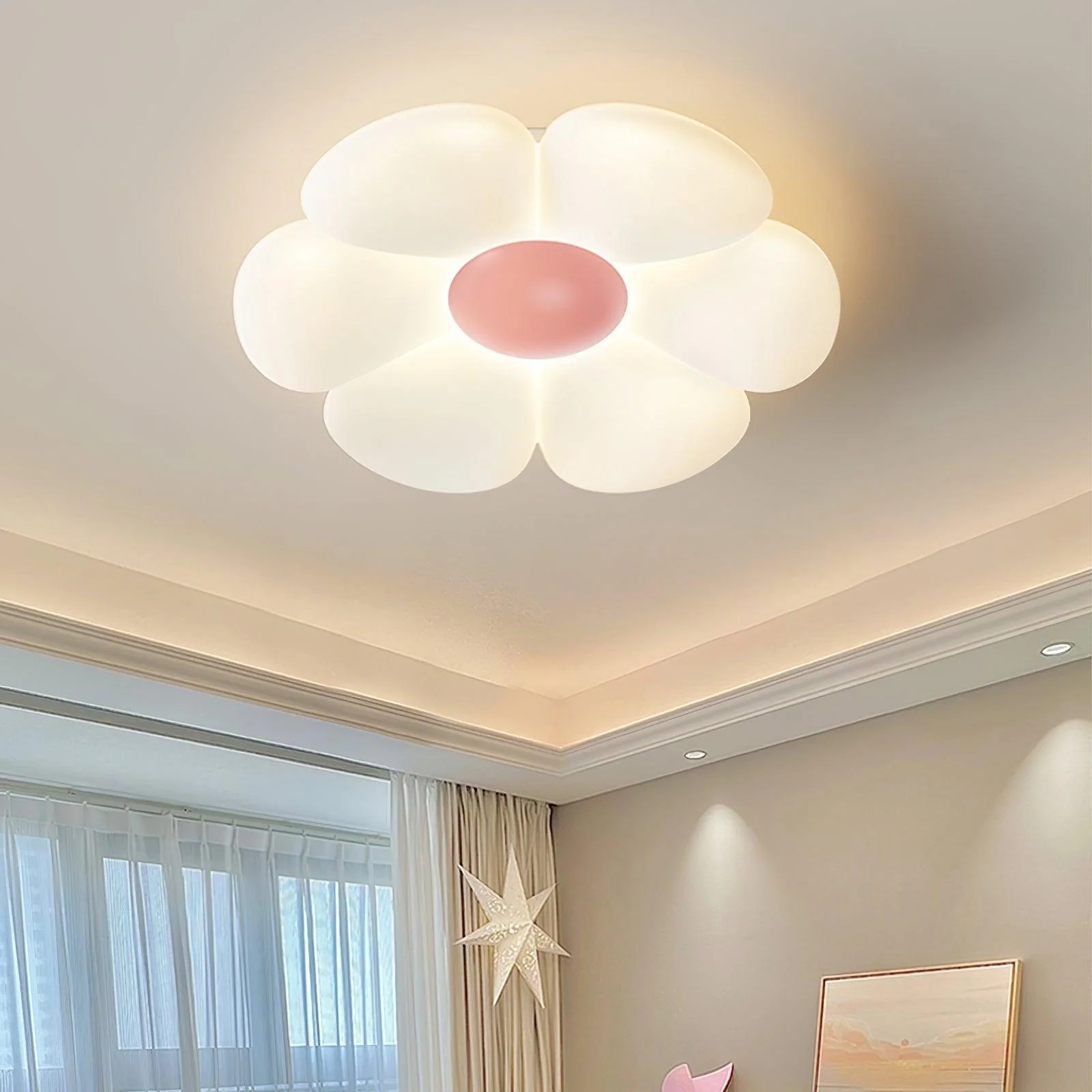 Solara Ceiling Lamp Six-Leaf Flower for Kids Room - Image 4