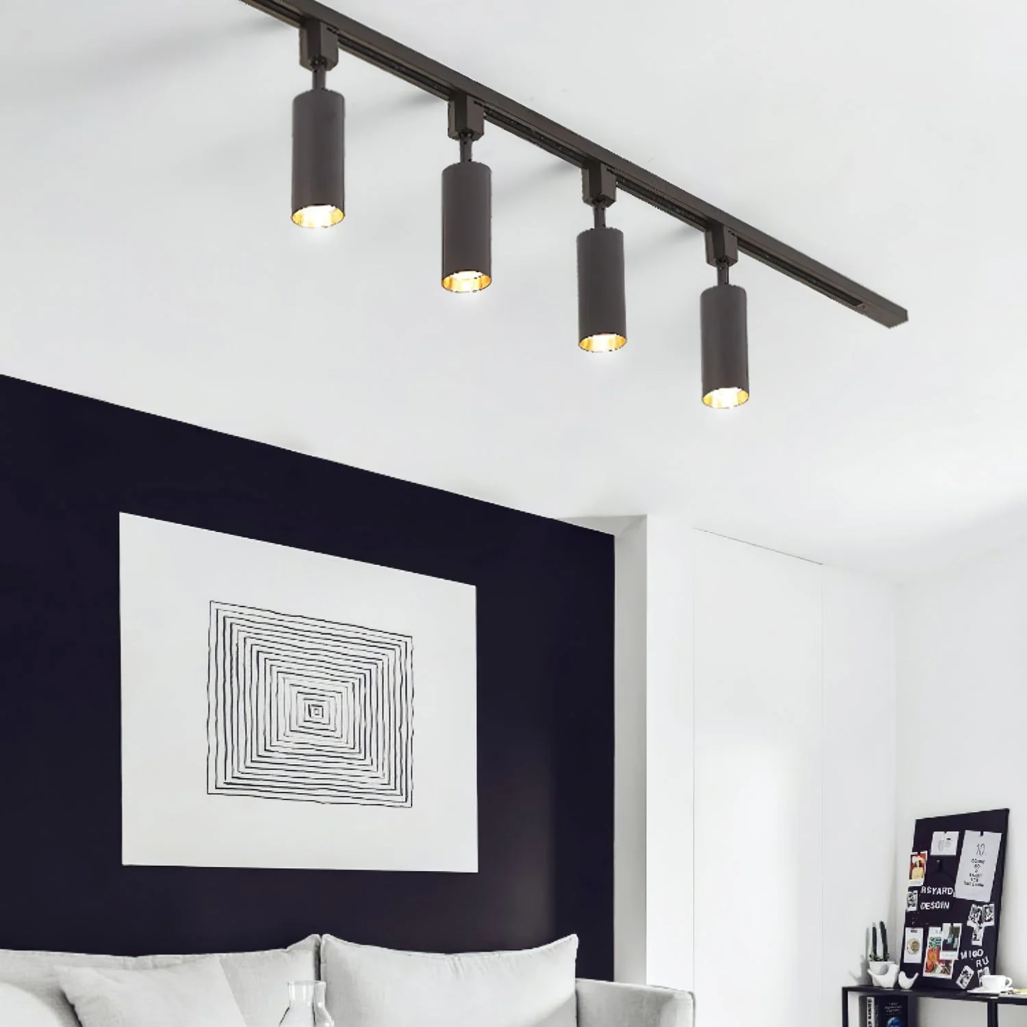Solara Ceiling Lamp Sleek Cylinder Track with Minimalist - Image 62