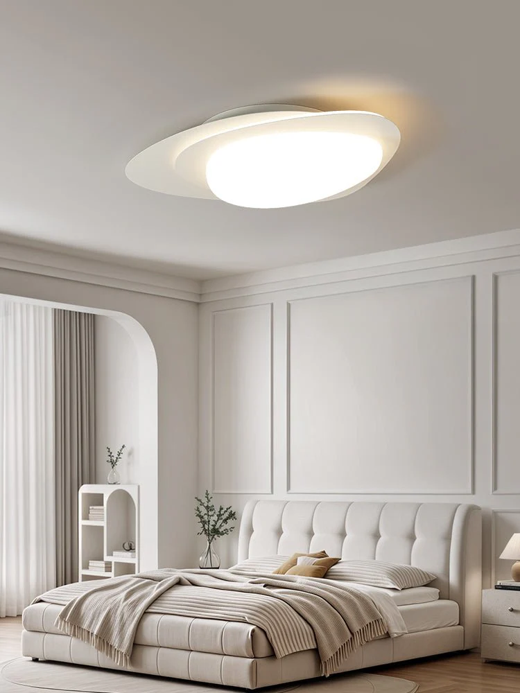 Solara Ceiling Lamp Walnut Oval Organic LED - Image 11