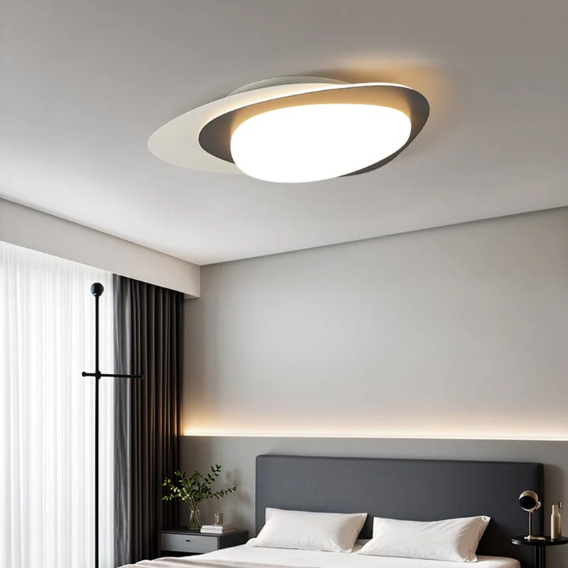 Solara Ceiling Lamp Walnut Oval Organic LED - Image 7