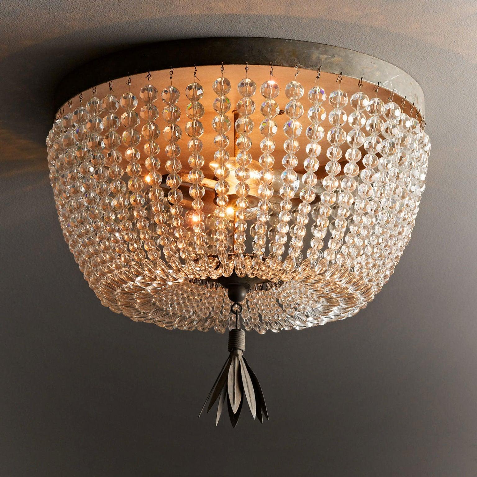 Solara Ceiling Lamp with Crystal Bead Strands Luxury - Image 2
