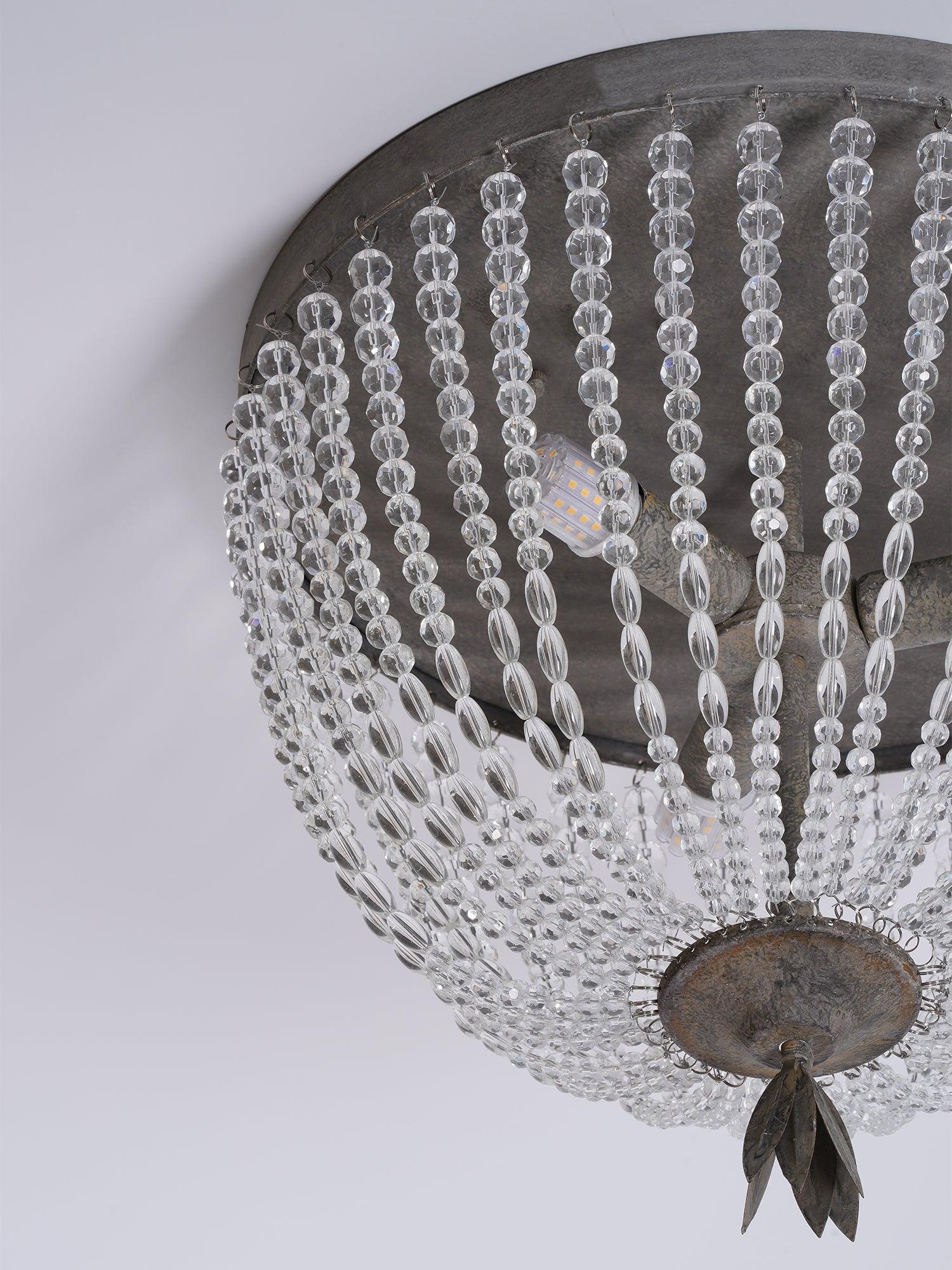 Solara Ceiling Lamp with Crystal Bead Strands Luxury - Image 6