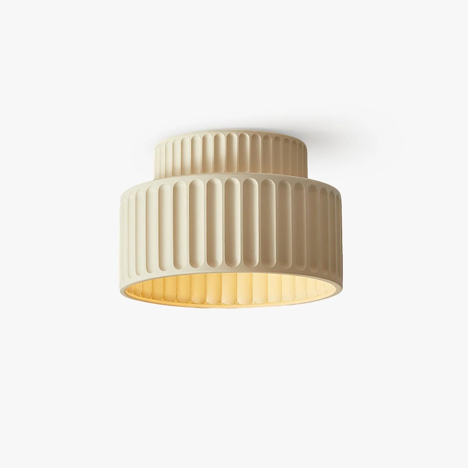 Solara Ceiling Lamp with Pleated Shade