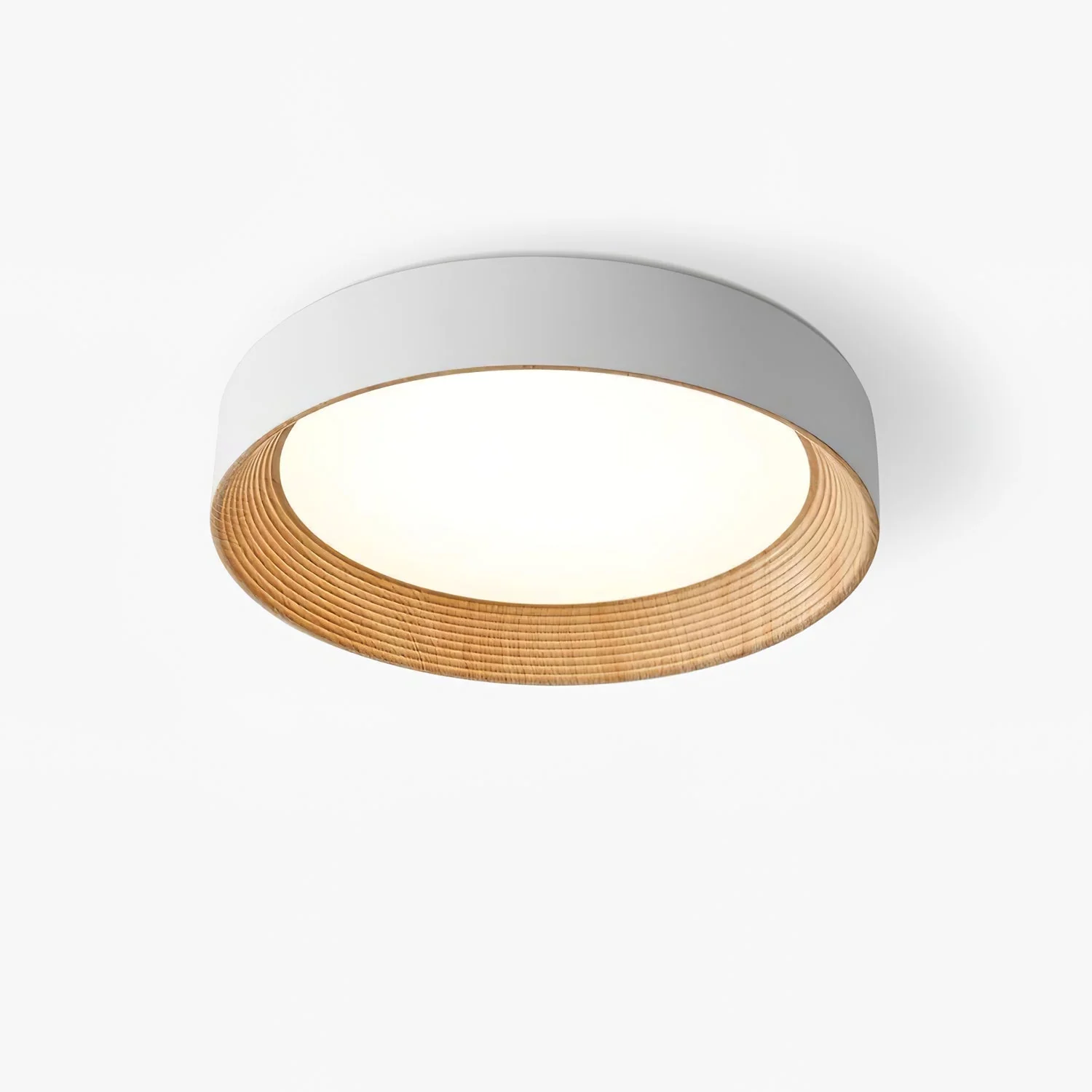 Solara Ceiling Lamp Wood Ring Minimalist Adjustable